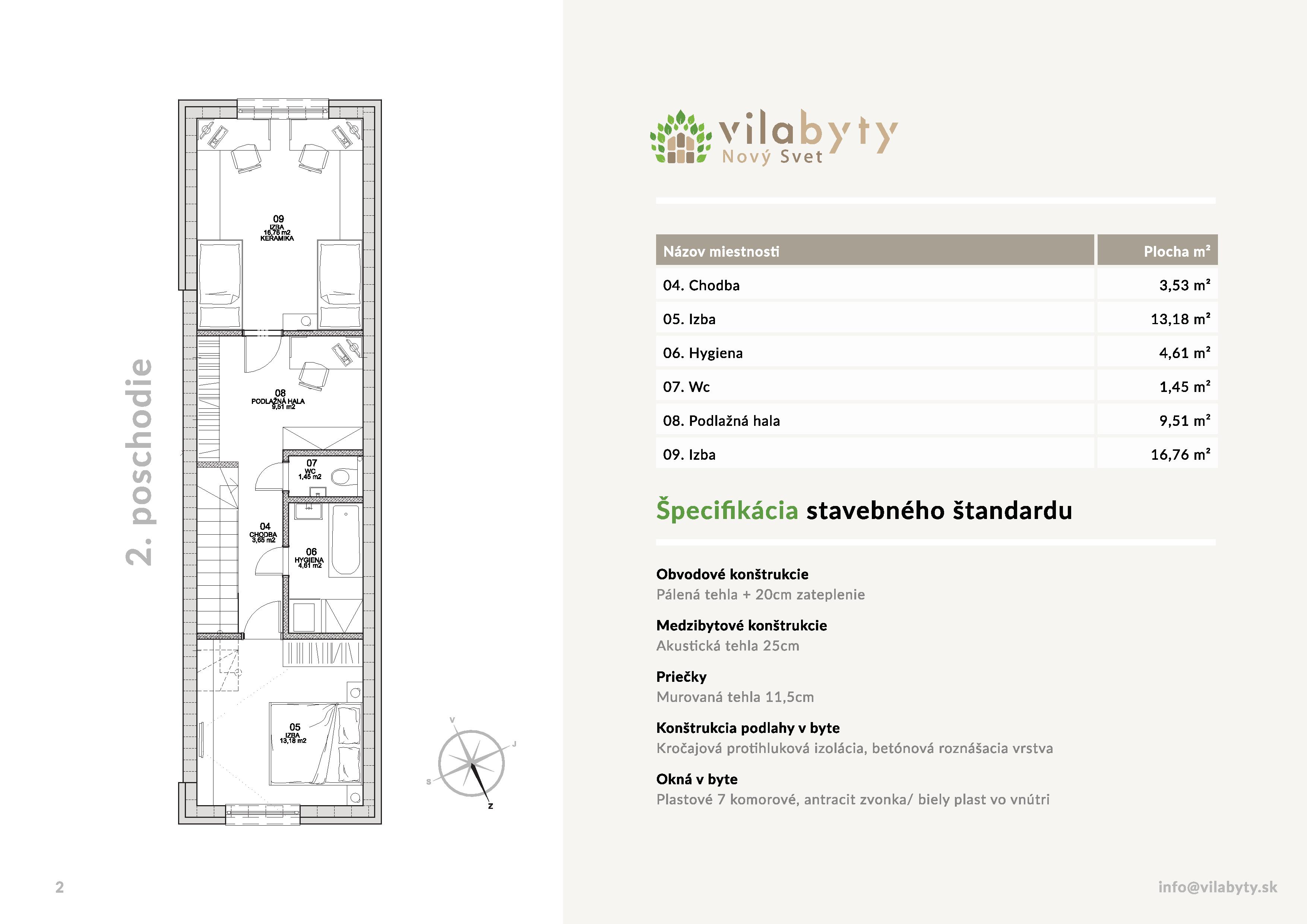 Vila byty - M-03 - Pôdorys