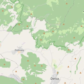 IBV Mirkovce - Dlhé Brehy - map