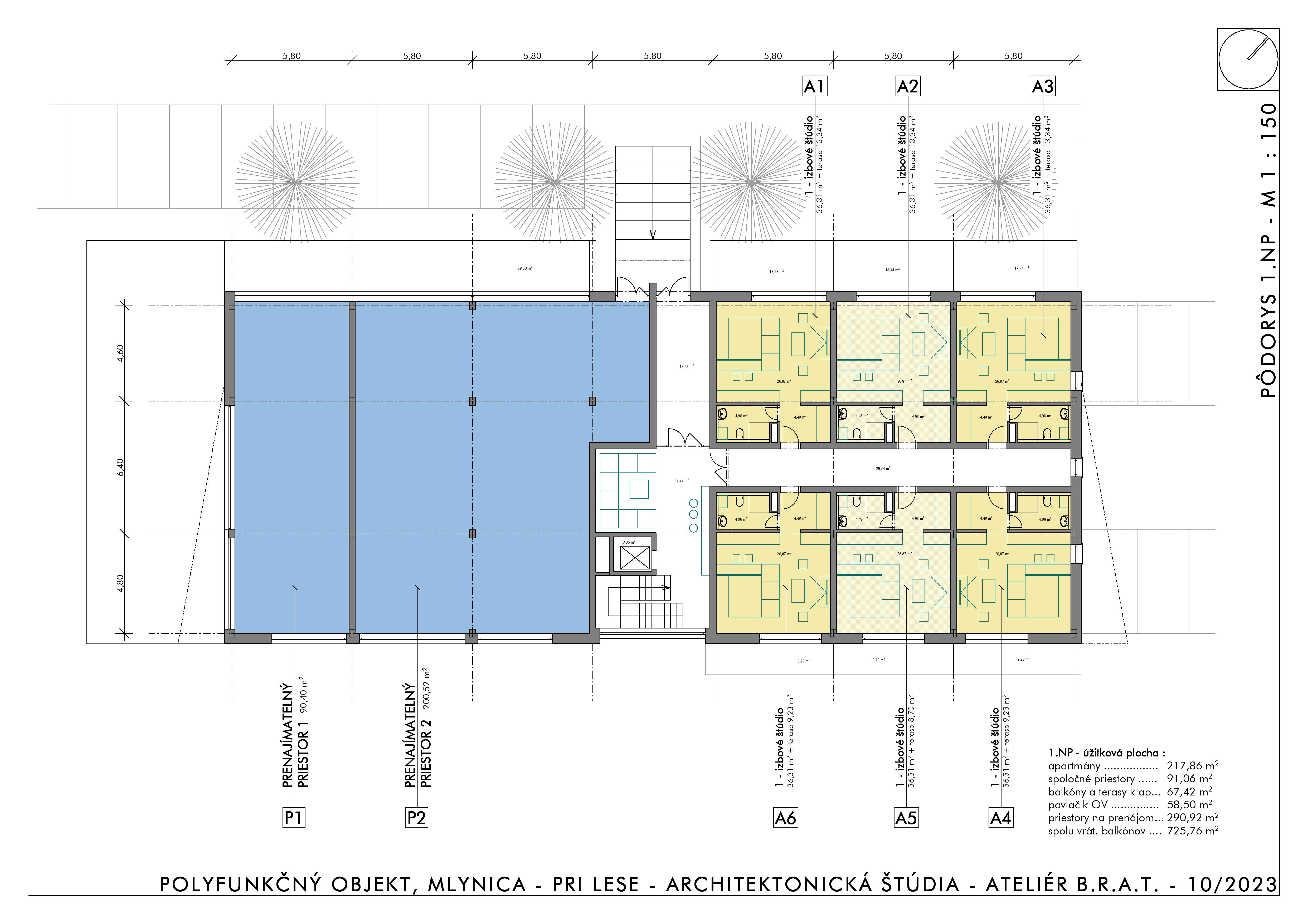 Pri lese - A20 - Pôdorys