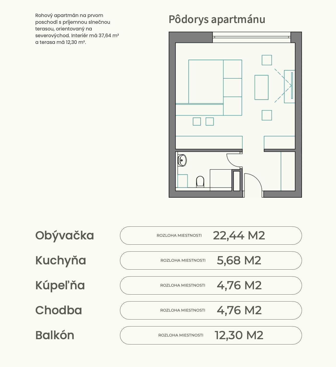 Pri lese - A3 - Pôdorys