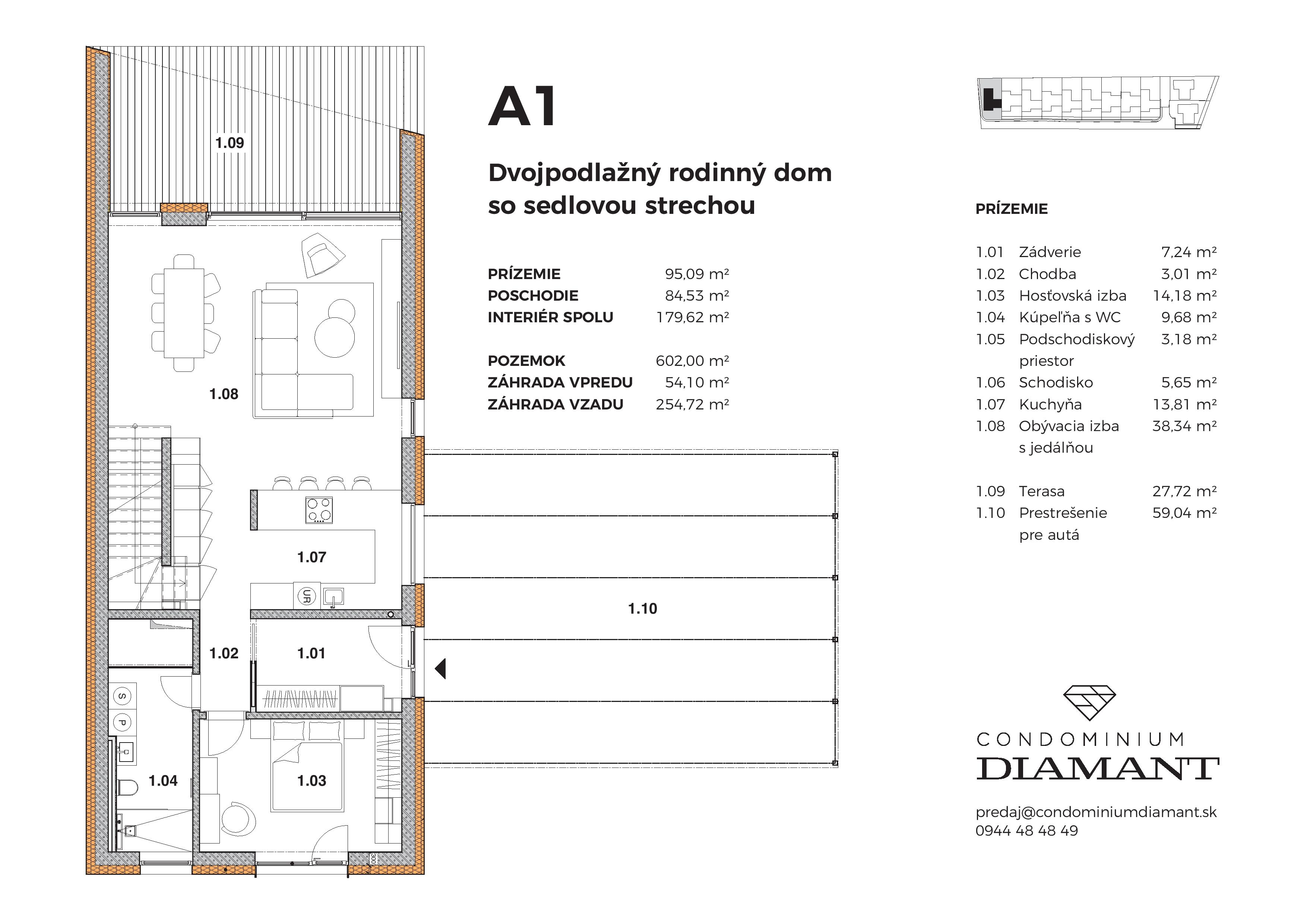 Condominium Diamant - A1 (ALICE 1) - Pôdorys