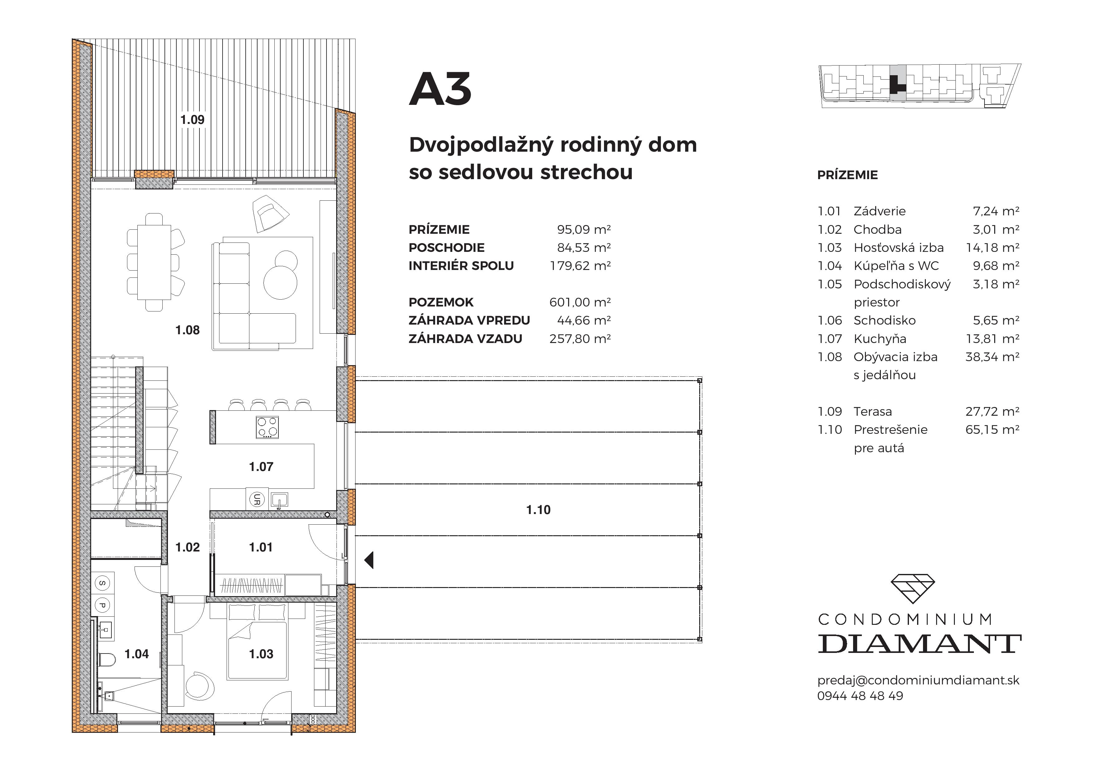 Condominium Diamant - A3 (ALICE 5) - Pôdorys