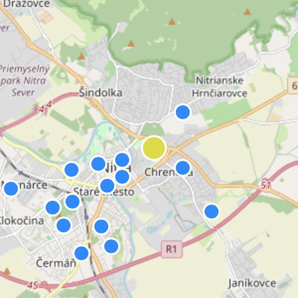 Brezový háj - map