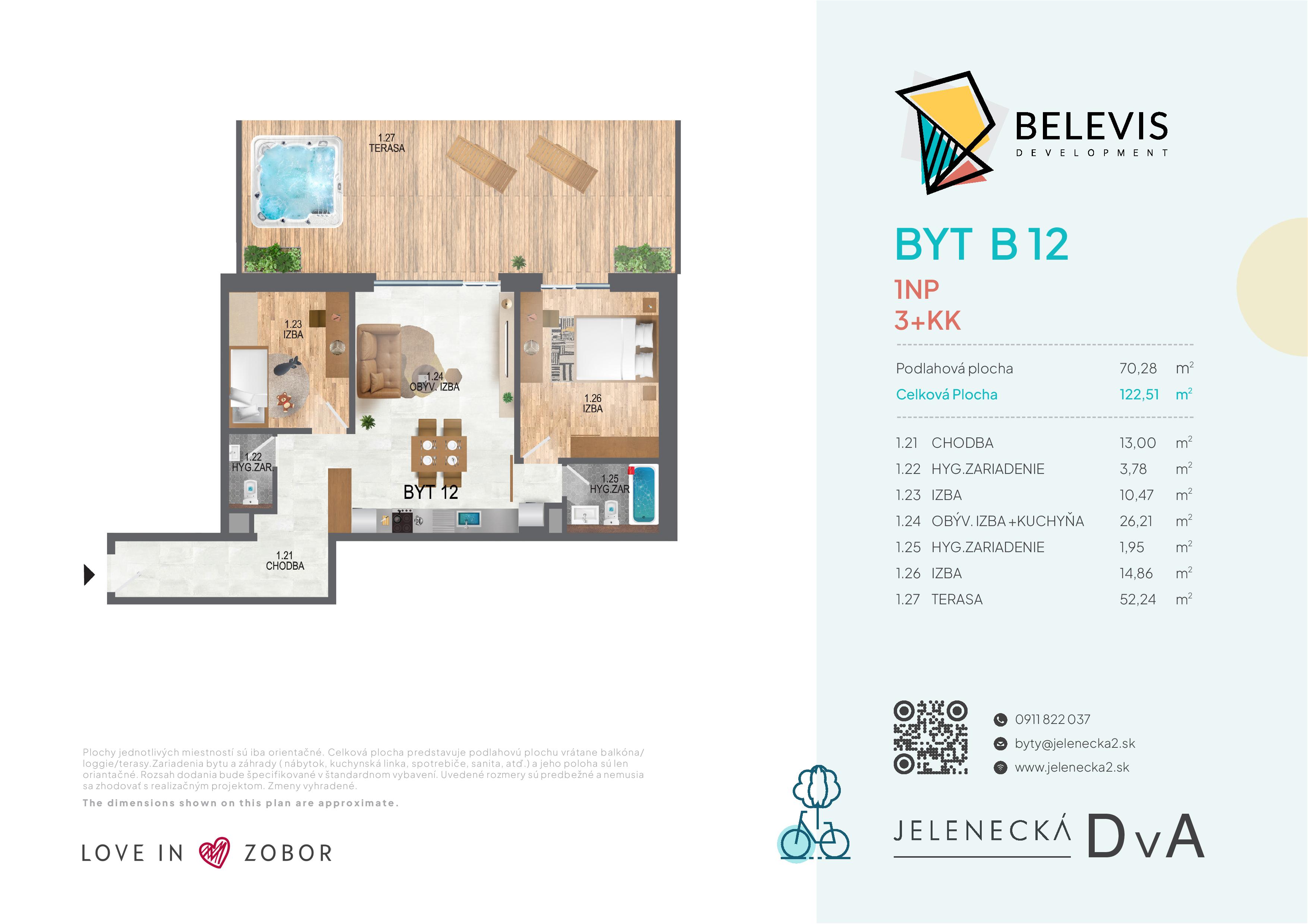 Jelenecká 2 - B12 - Pôdorys