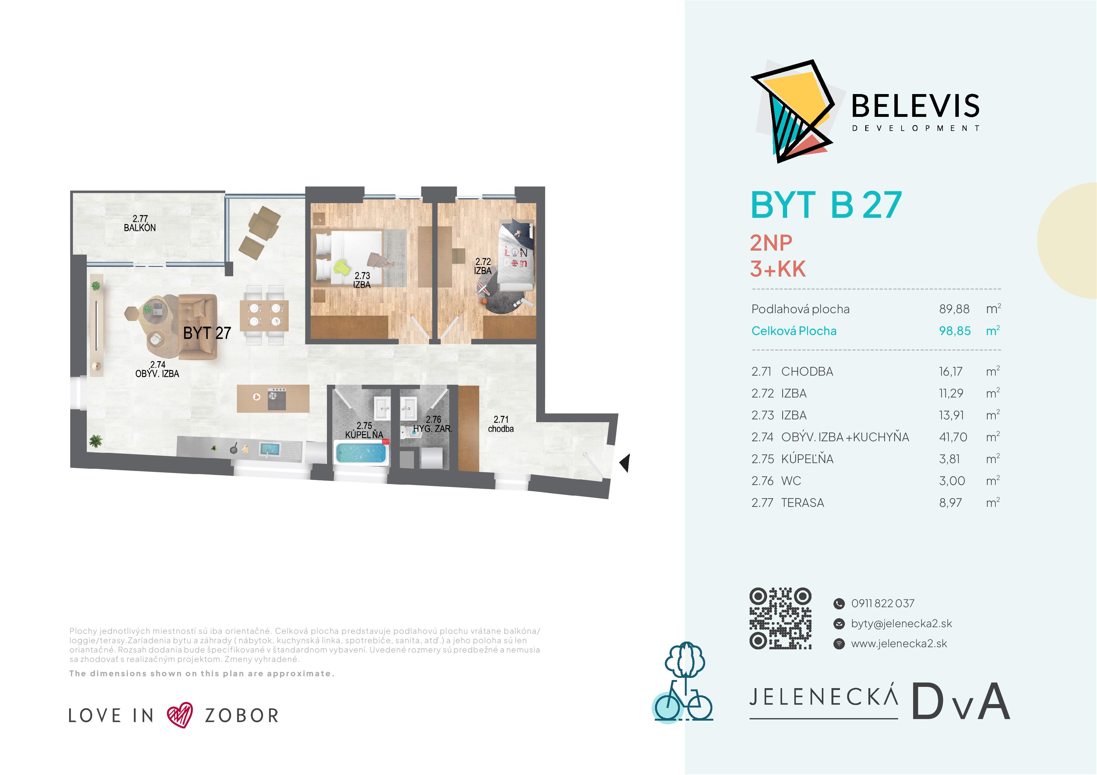 Jelenecká 2 - B27 - Pôdorys