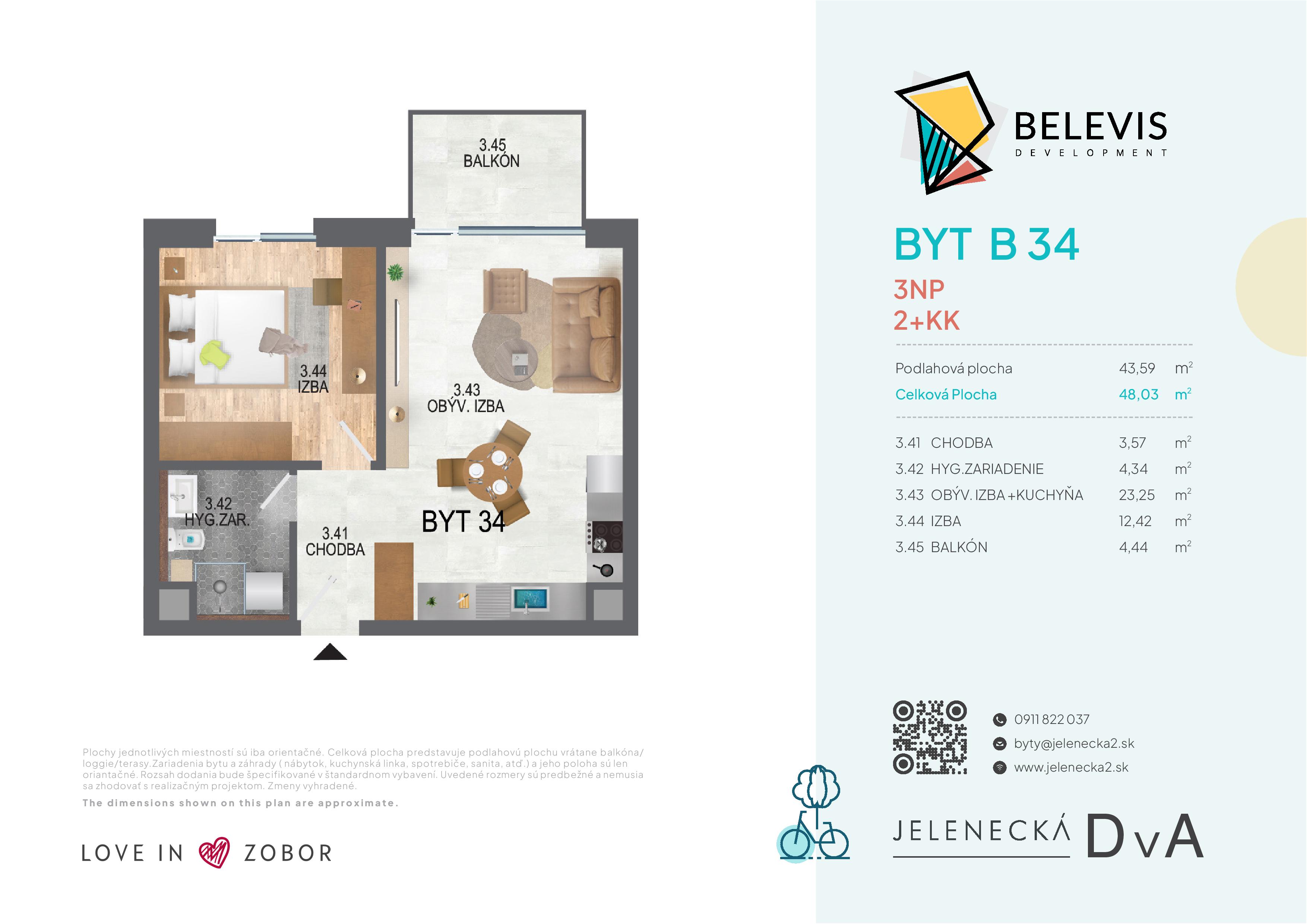 Jelenecká 2 - B34 - Pôdorys