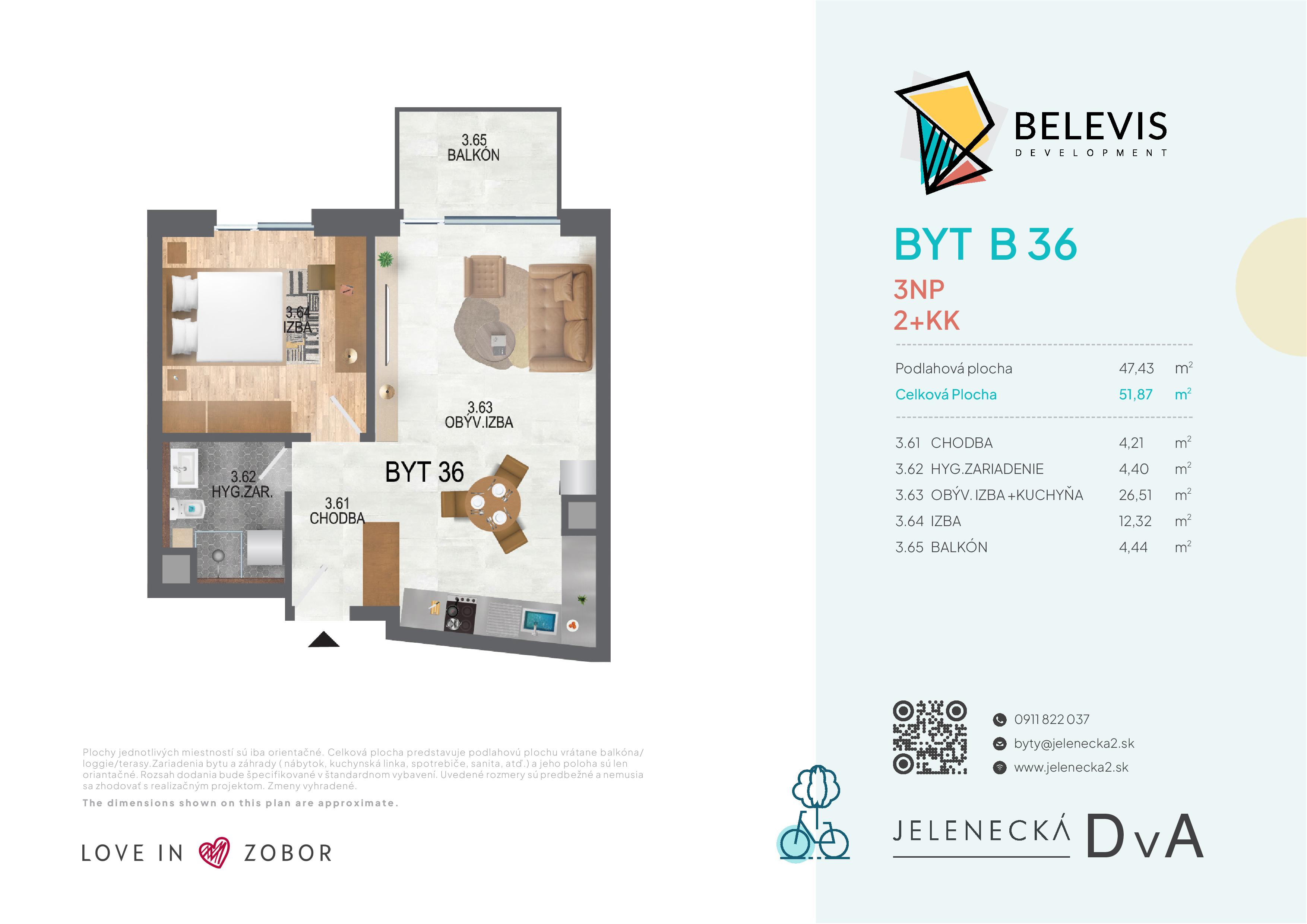 Jelenecká 2 - B36 - Pôdorys