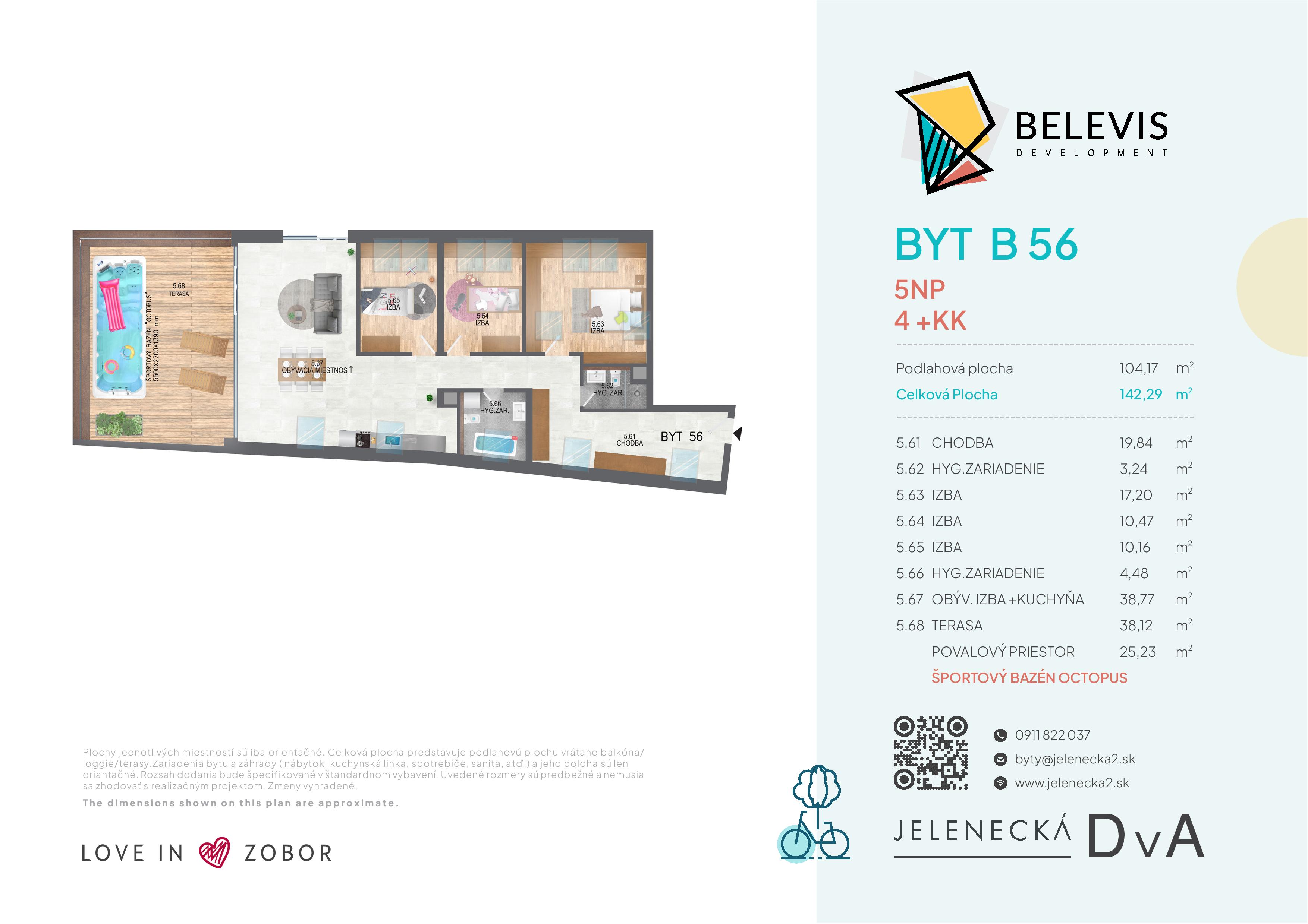 Jelenecká 2 - B56 - Pôdorys
