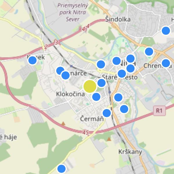 Jurkovičova - map