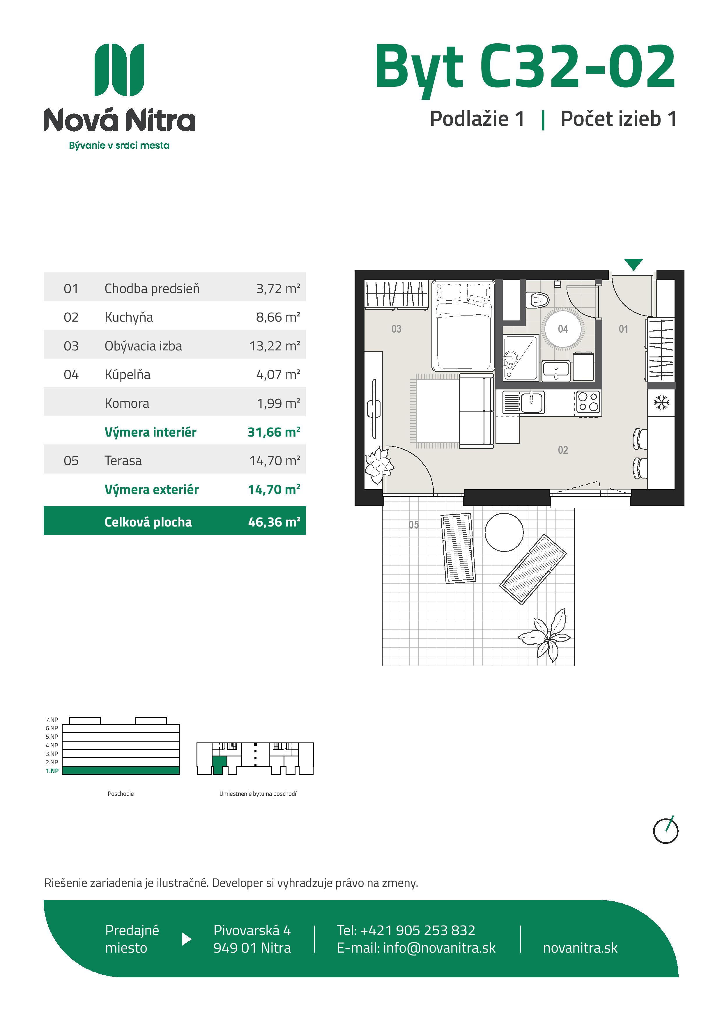 Nová Nitra - C32-02 - Pôdorys
