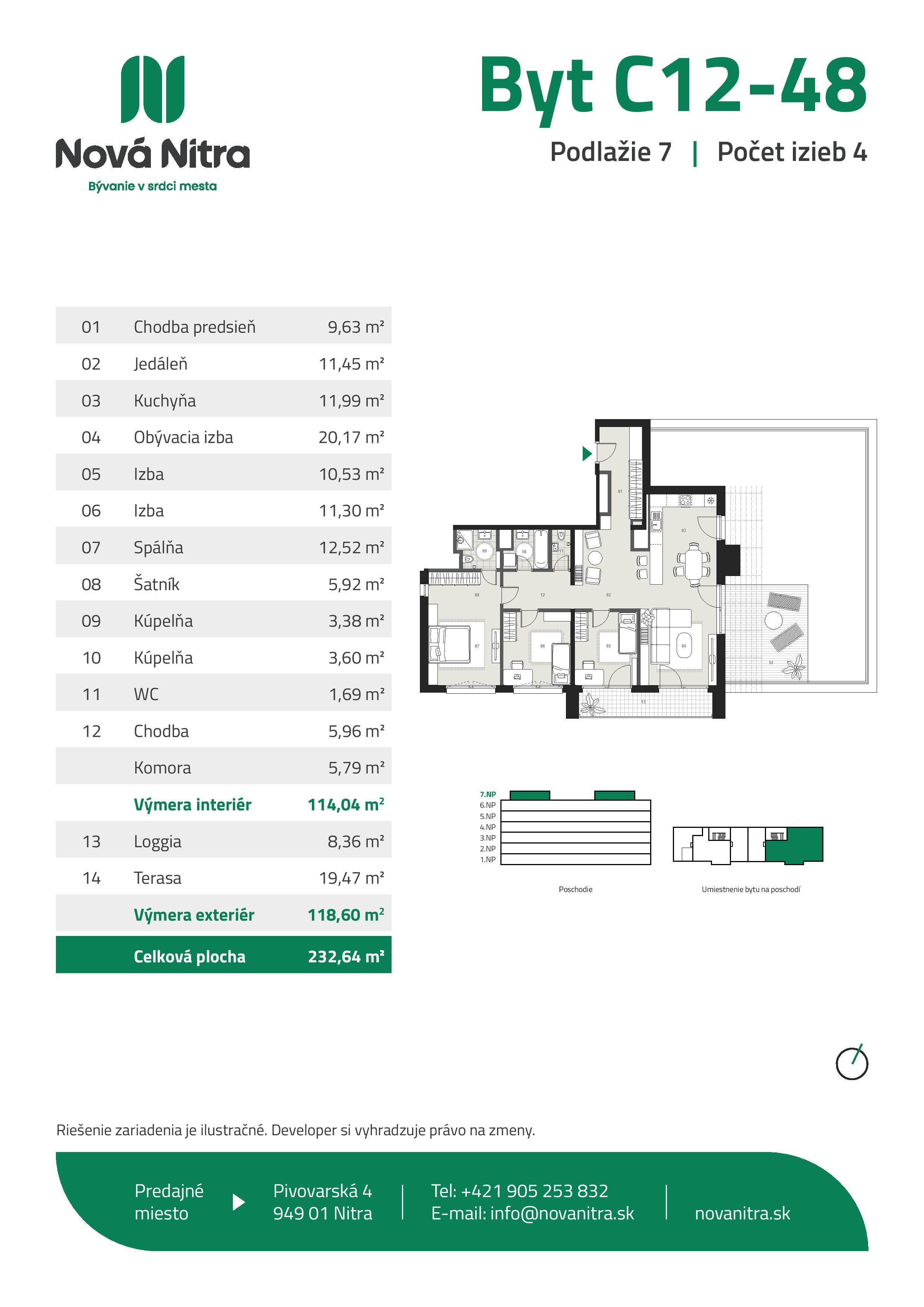 Nová Nitra - C32-48 - Pôdorys
