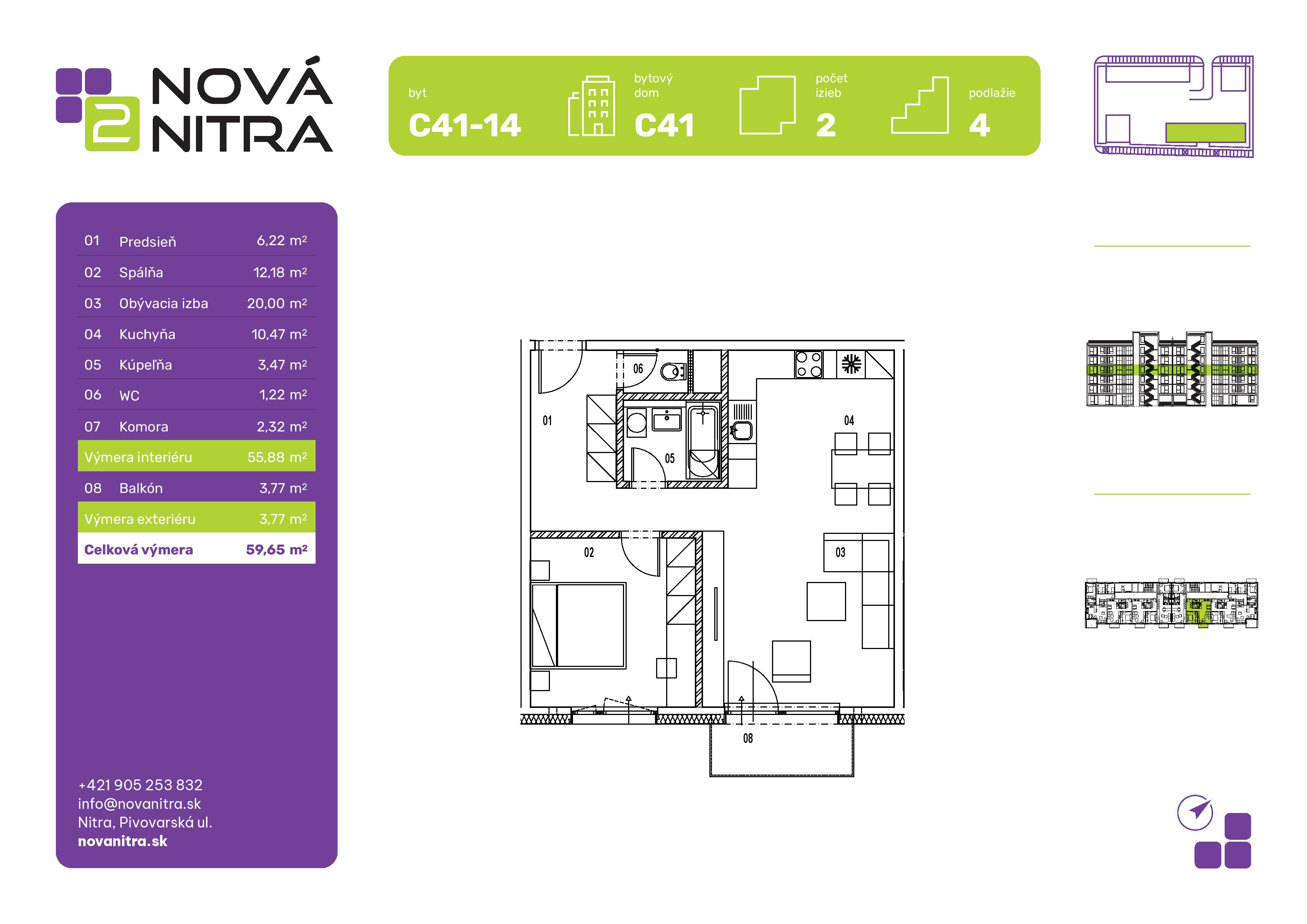 Nová Nitra - C41-14 - Pôdorys