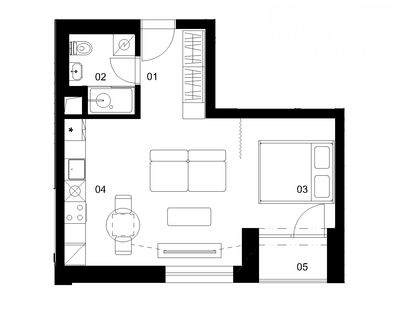 Nové Mlynárce - A3F - Pôdorys