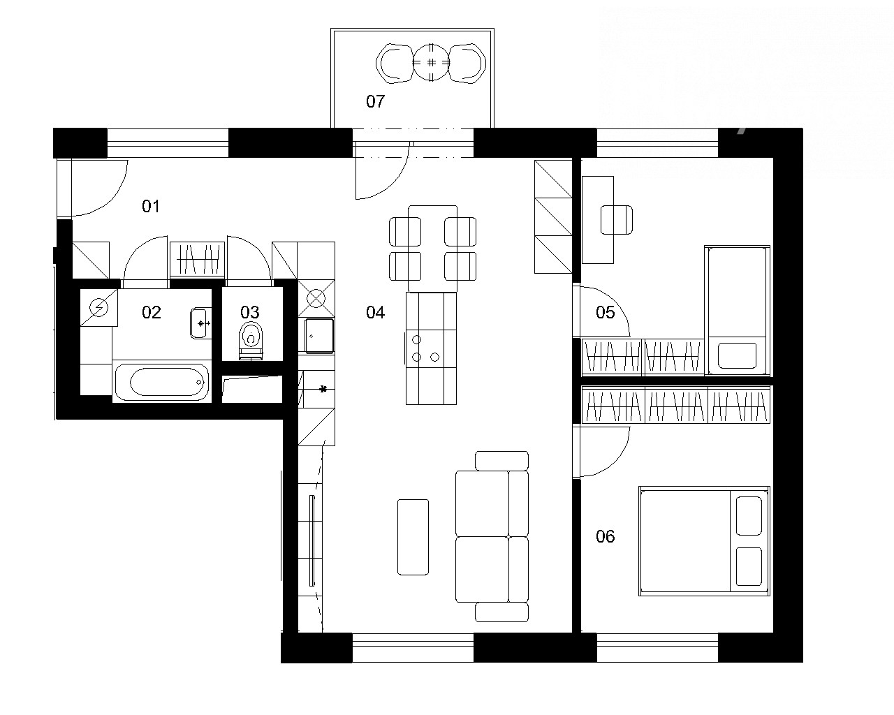 Nové Mlynárce - D4D - Pôdorys