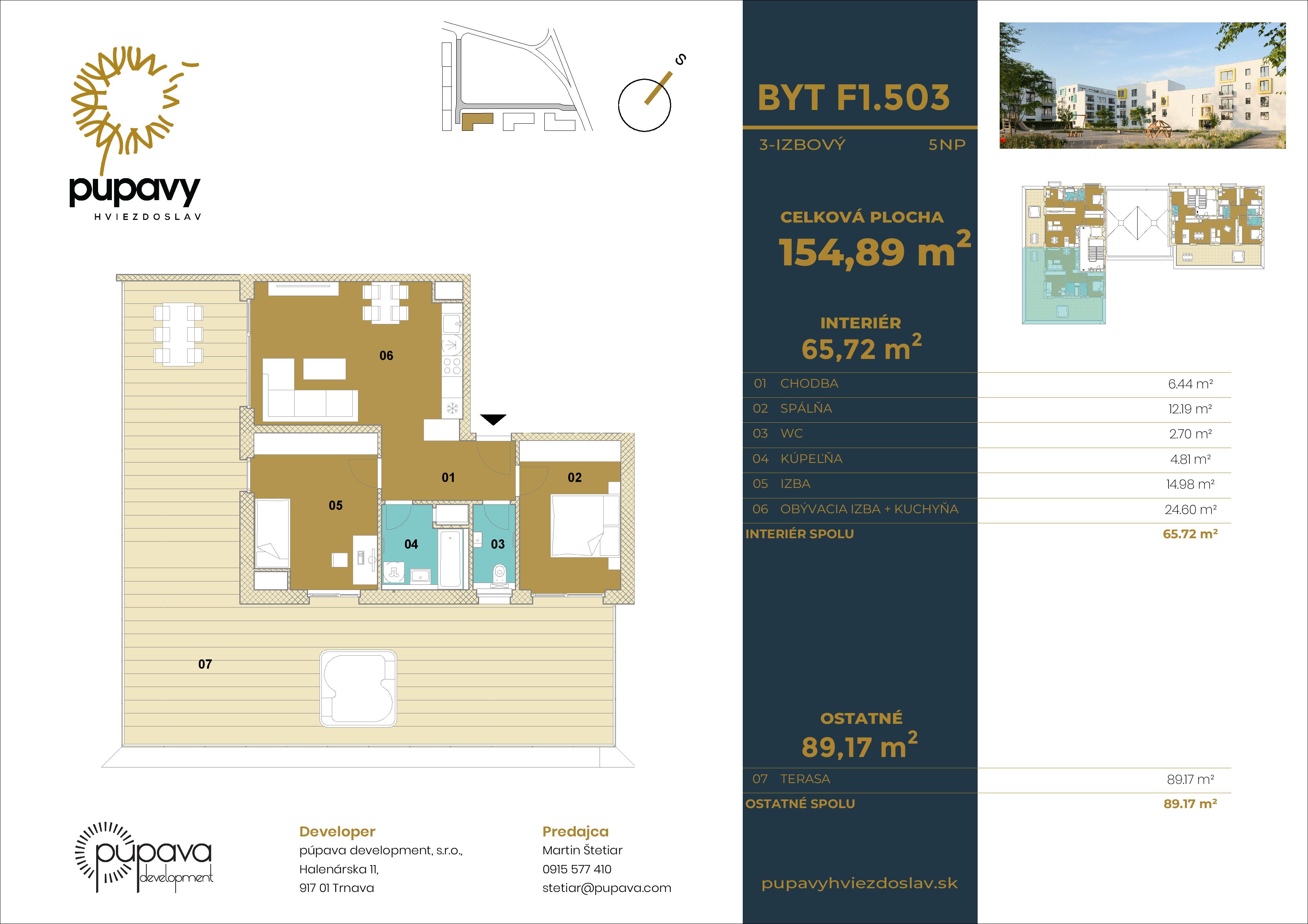 Púpavy Hviezdoslav - F1-503 - Pôdorys
