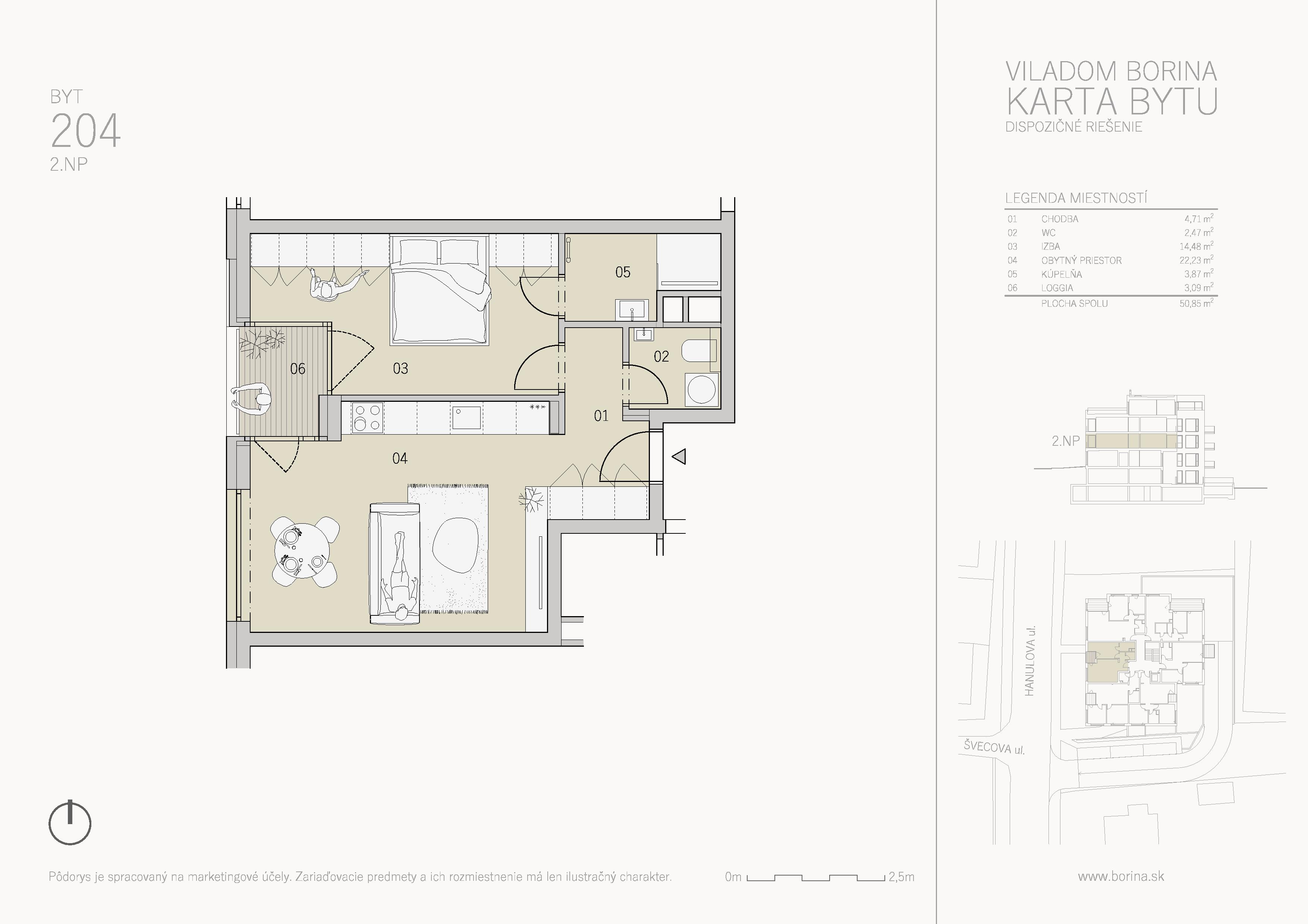 Viladom Borina - 204 - Pôdorys