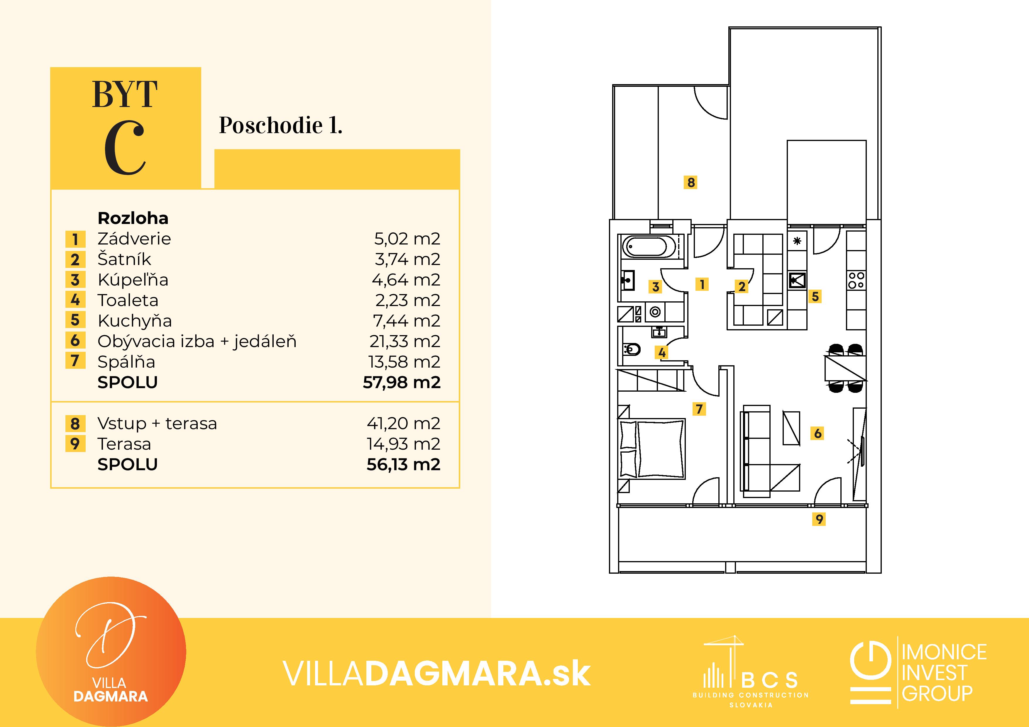 Villa Dagmara - 01-C - Pôdorys