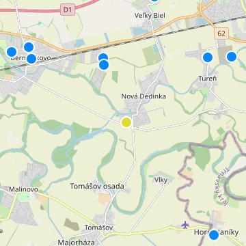 Lastovičky - map