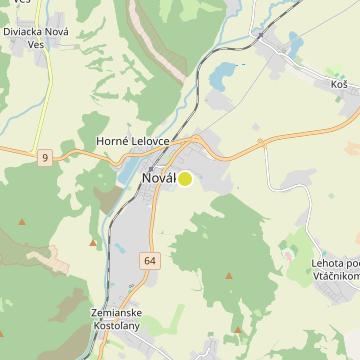 Mezonetové byty Nováky - map