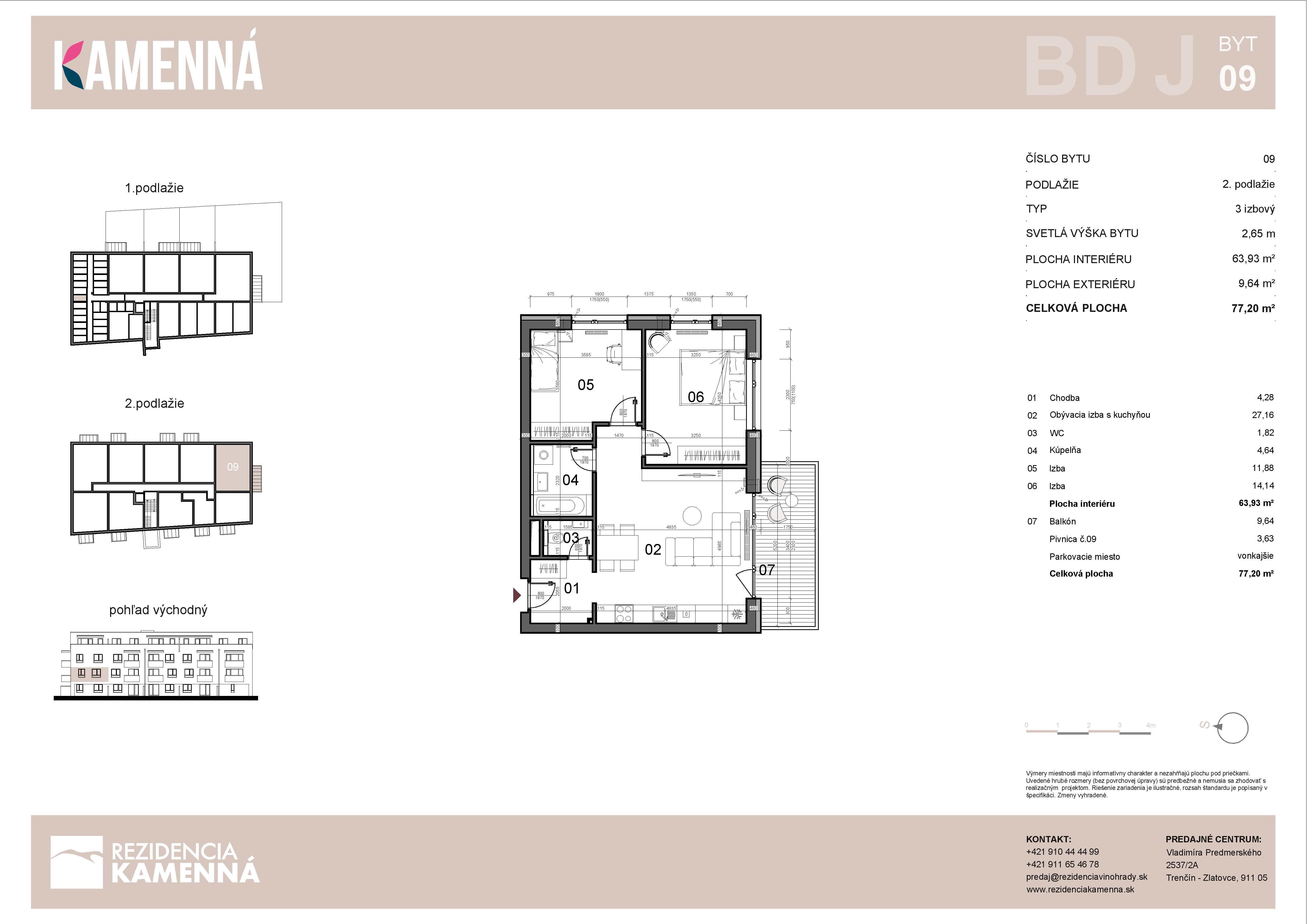 Rezidencia Kamenná - J09 - Pôdorys