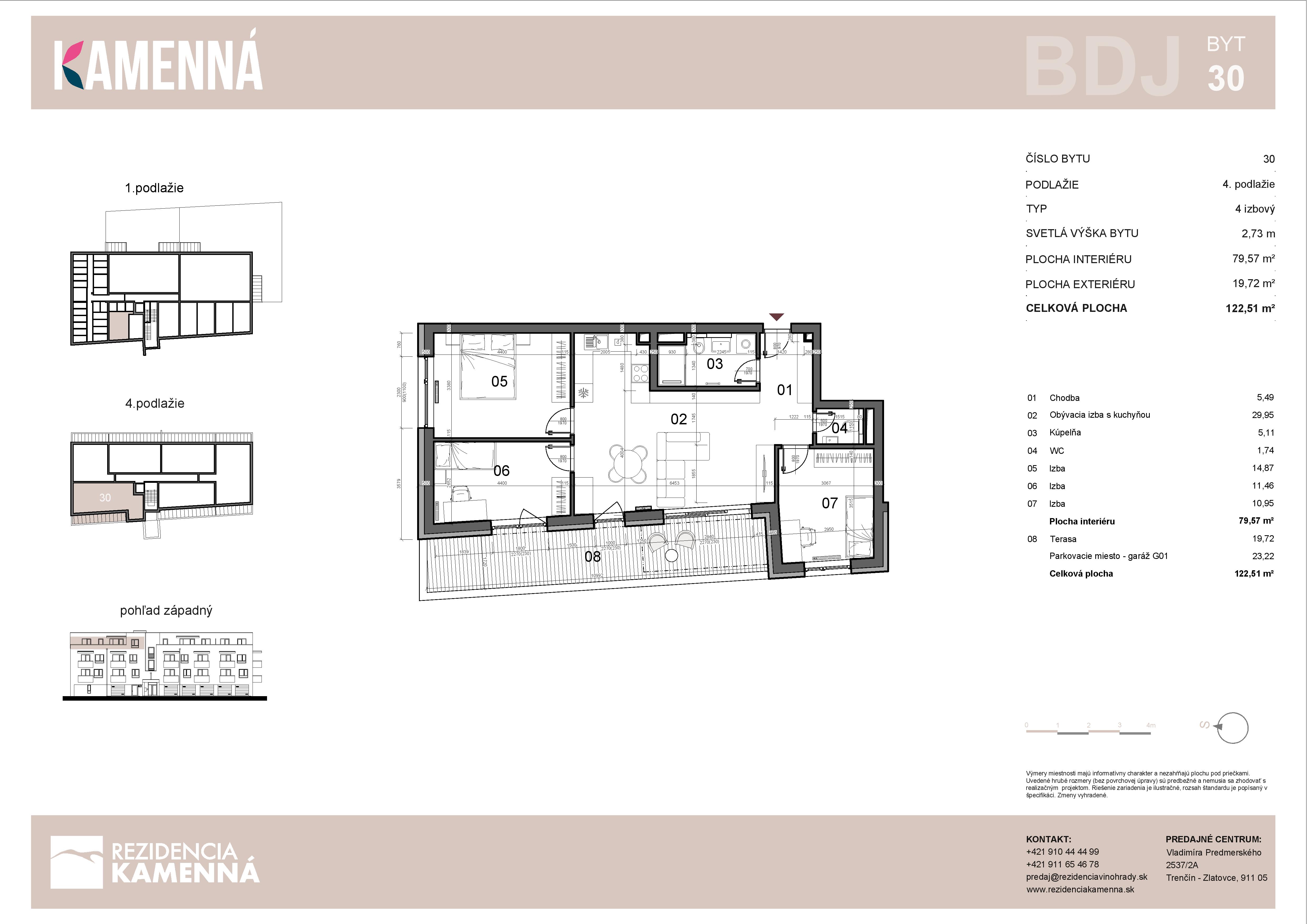 Rezidencia Kamenná - J30 - Pôdorys