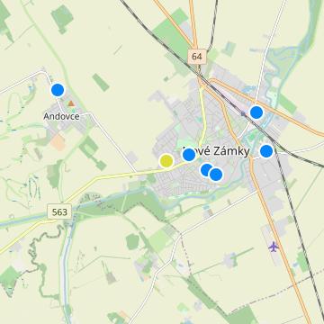 Javorová alej - map