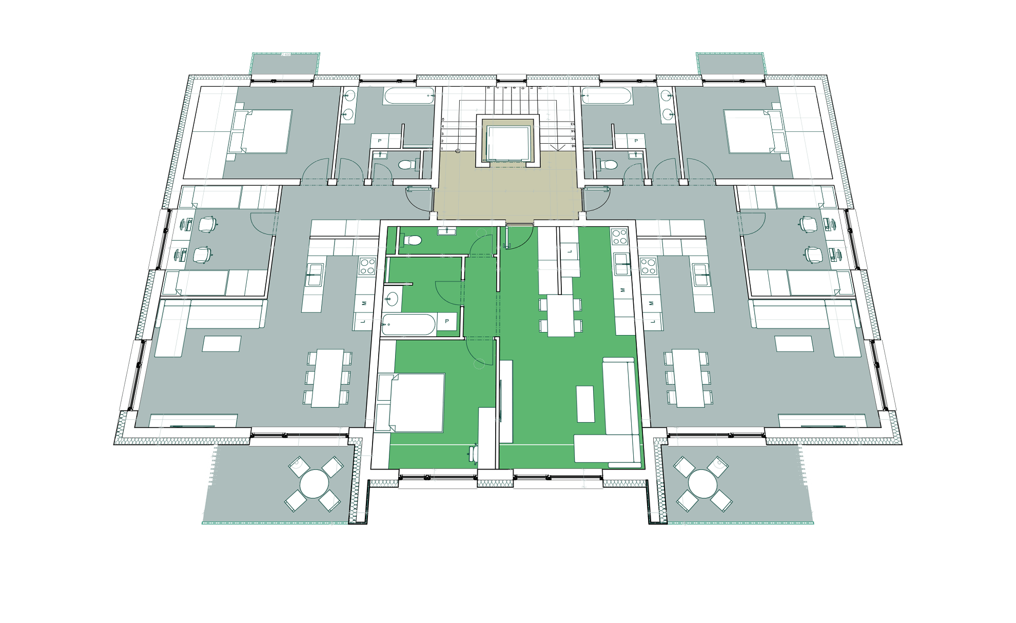 Lipový háj - NP2 - C - Pôdorys