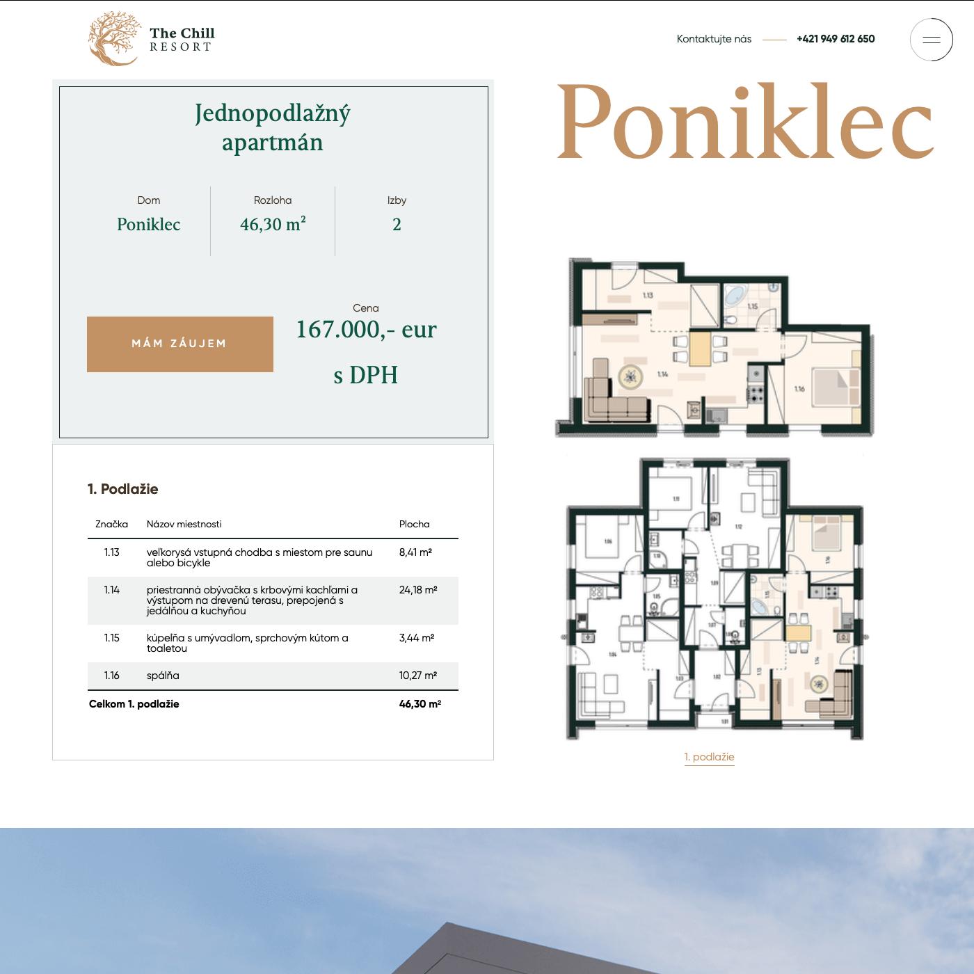 The Chill Resort - Poniklec - Pôdorys