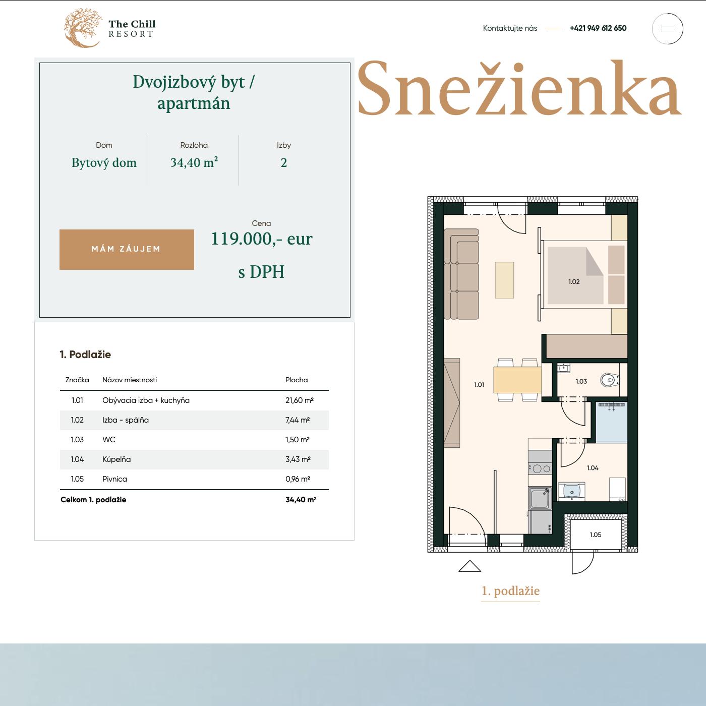 The Chill Resort - Snezienka - Pôdorys