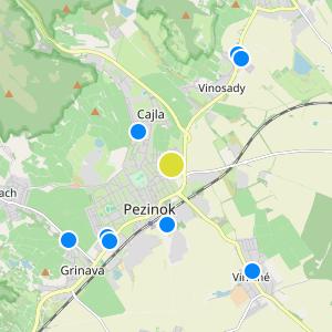 Muškát - map
