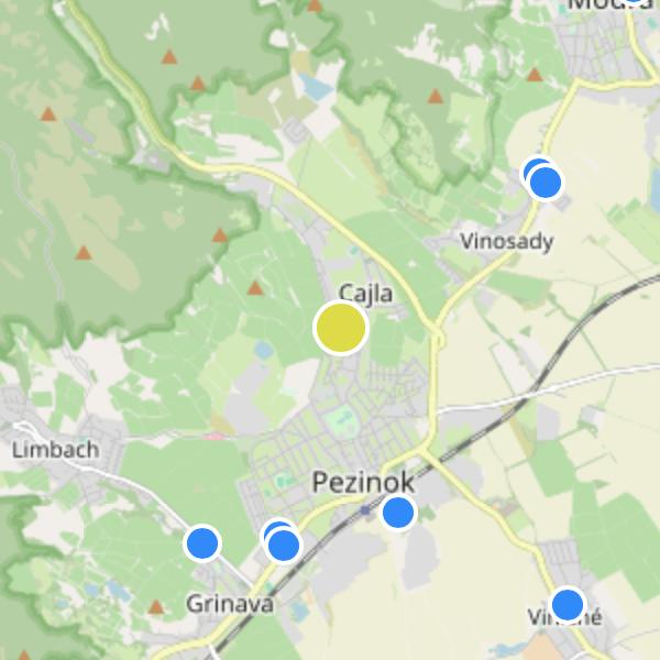 Rozálka - map