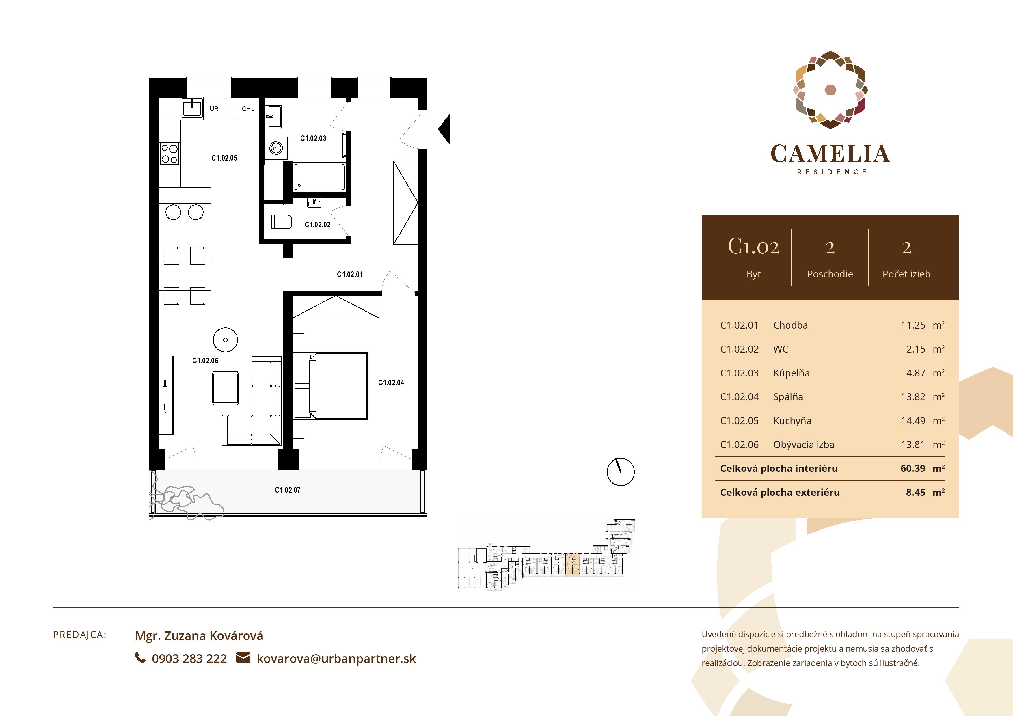 Camelia Residence - C1.02 - Pôdorys
