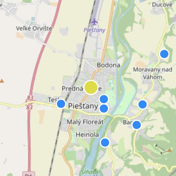 Mojmírka - map