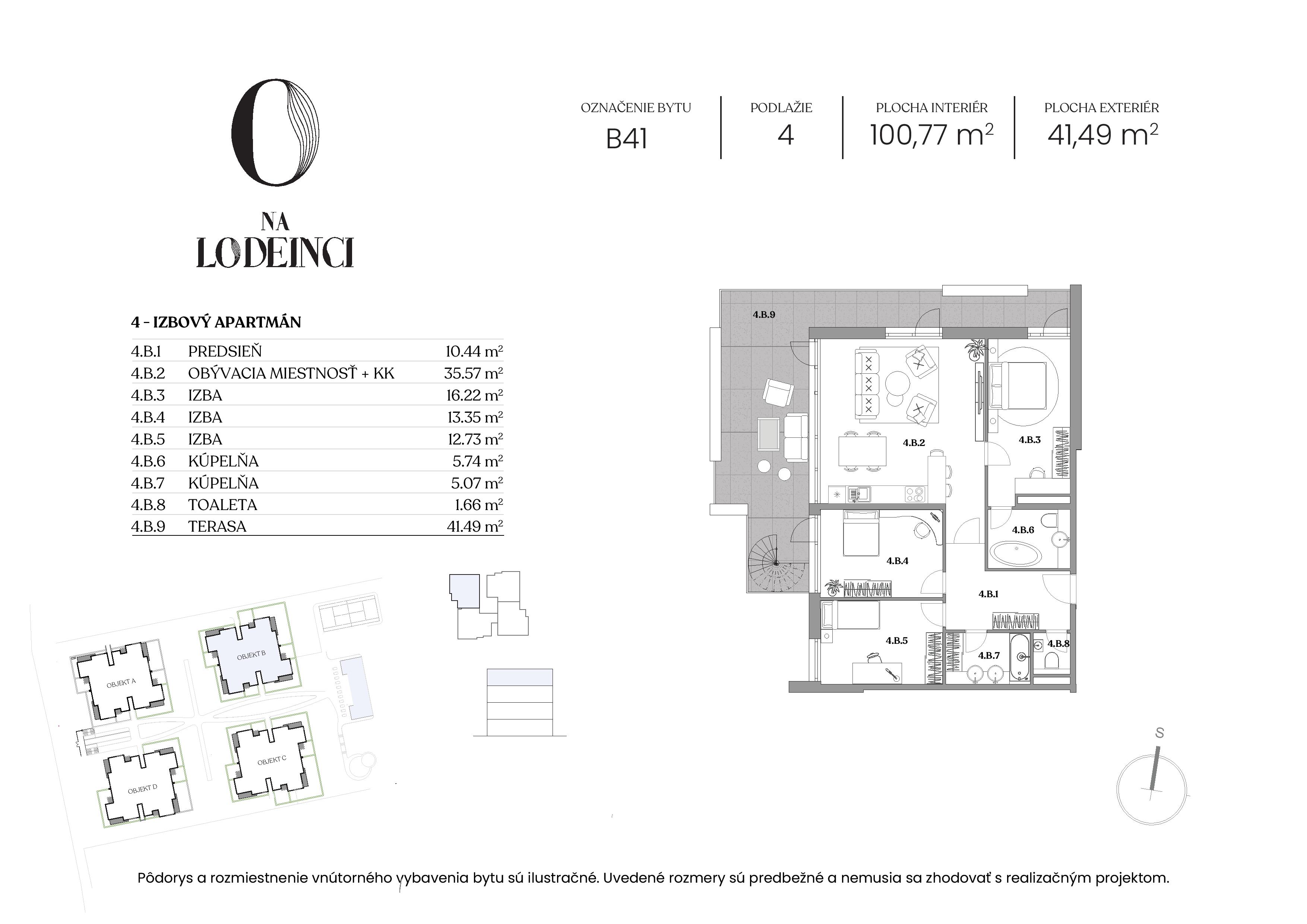 Na Lodenici - B41 - Pôdorys