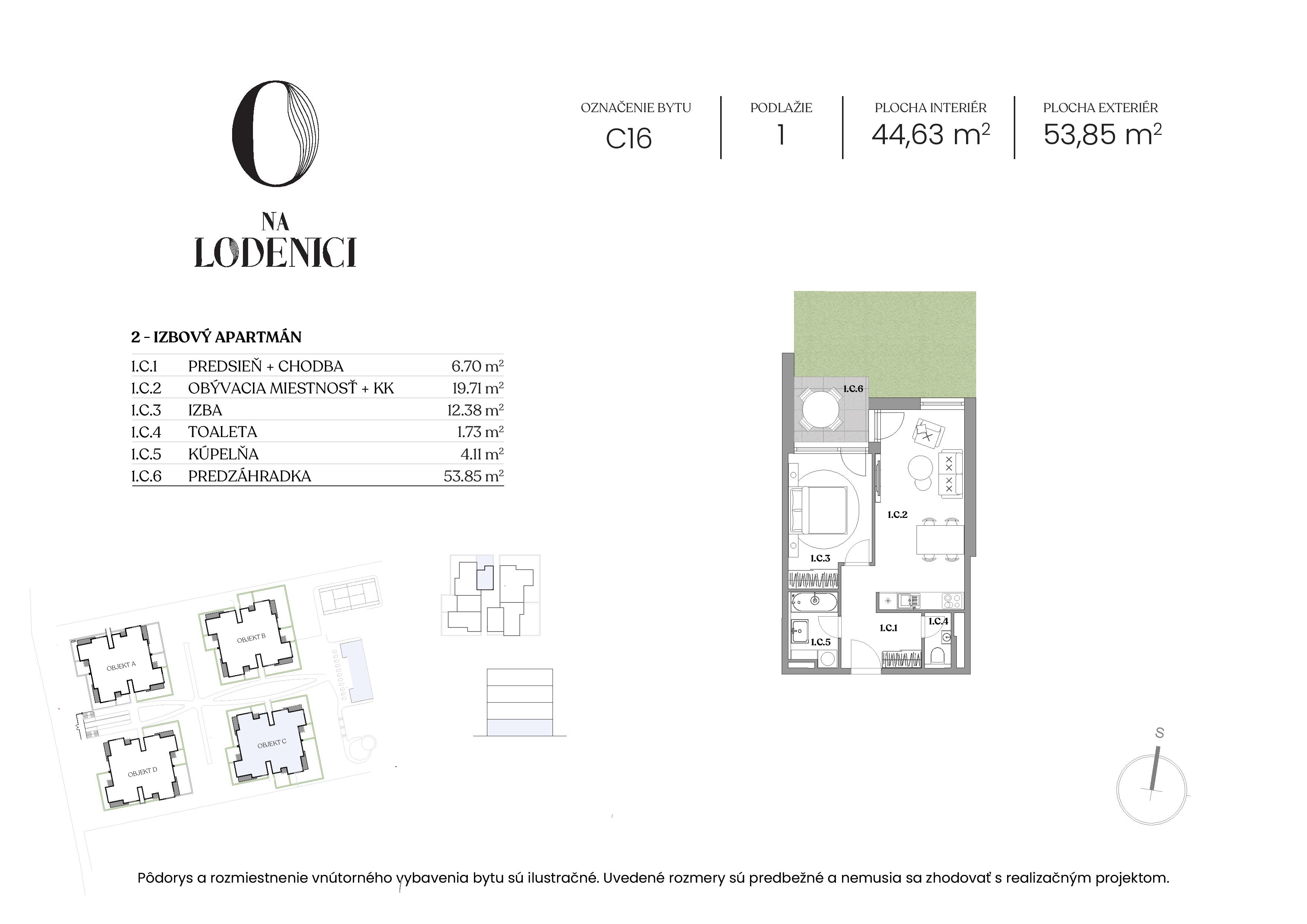 Na Lodenici - C16 - Pôdorys