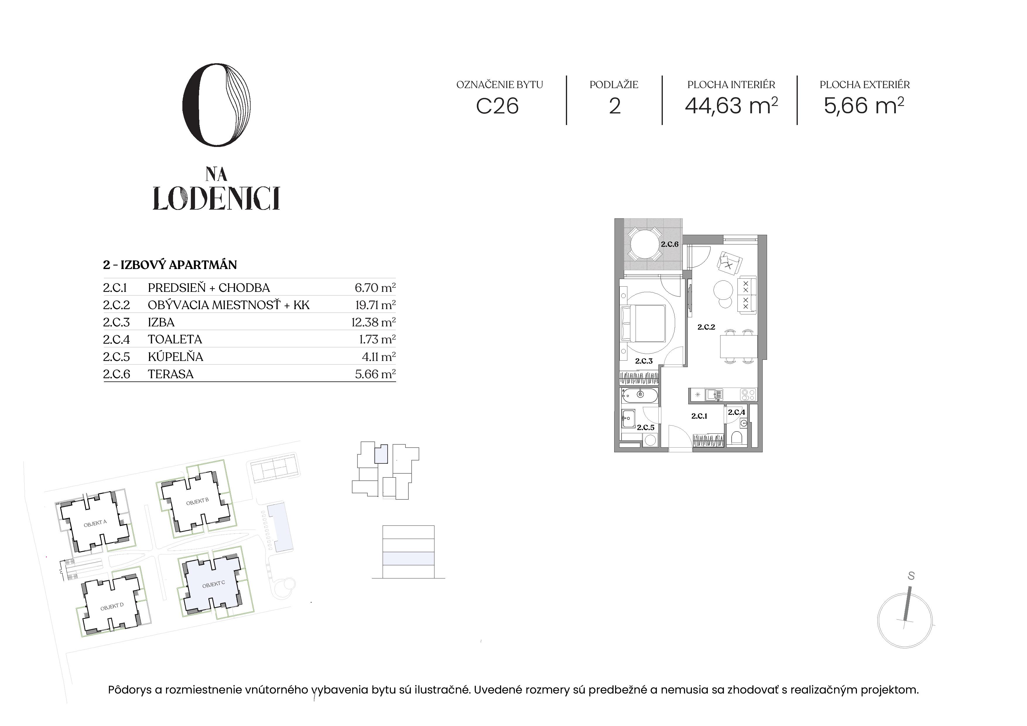 Na Lodenici - C26 - Pôdorys