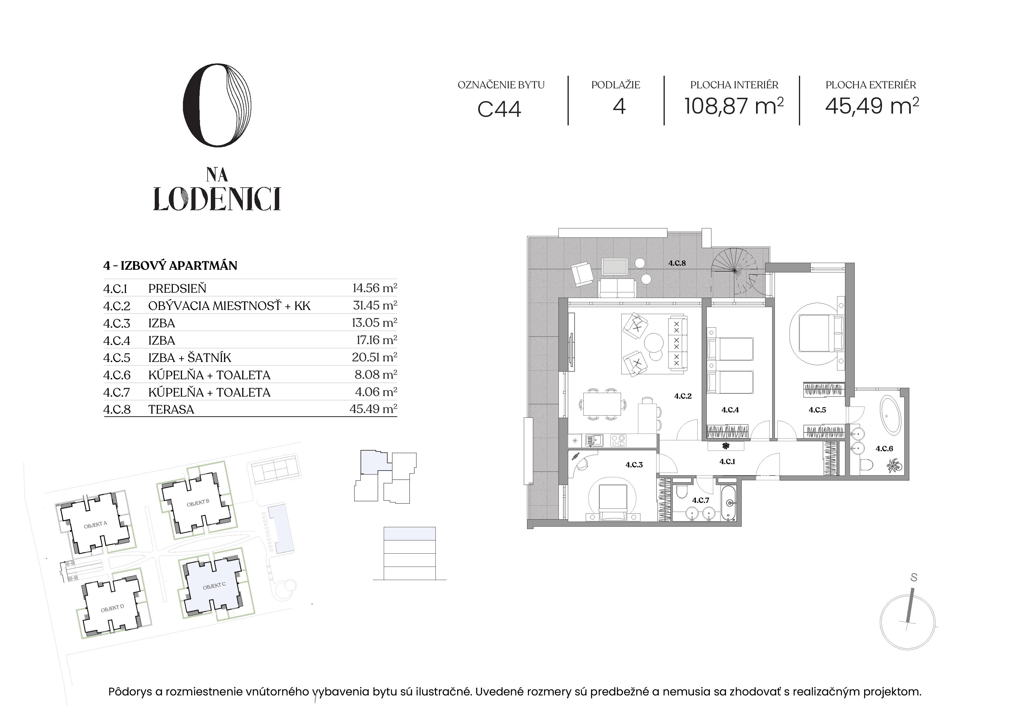 Na Lodenici - C44 - Pôdorys