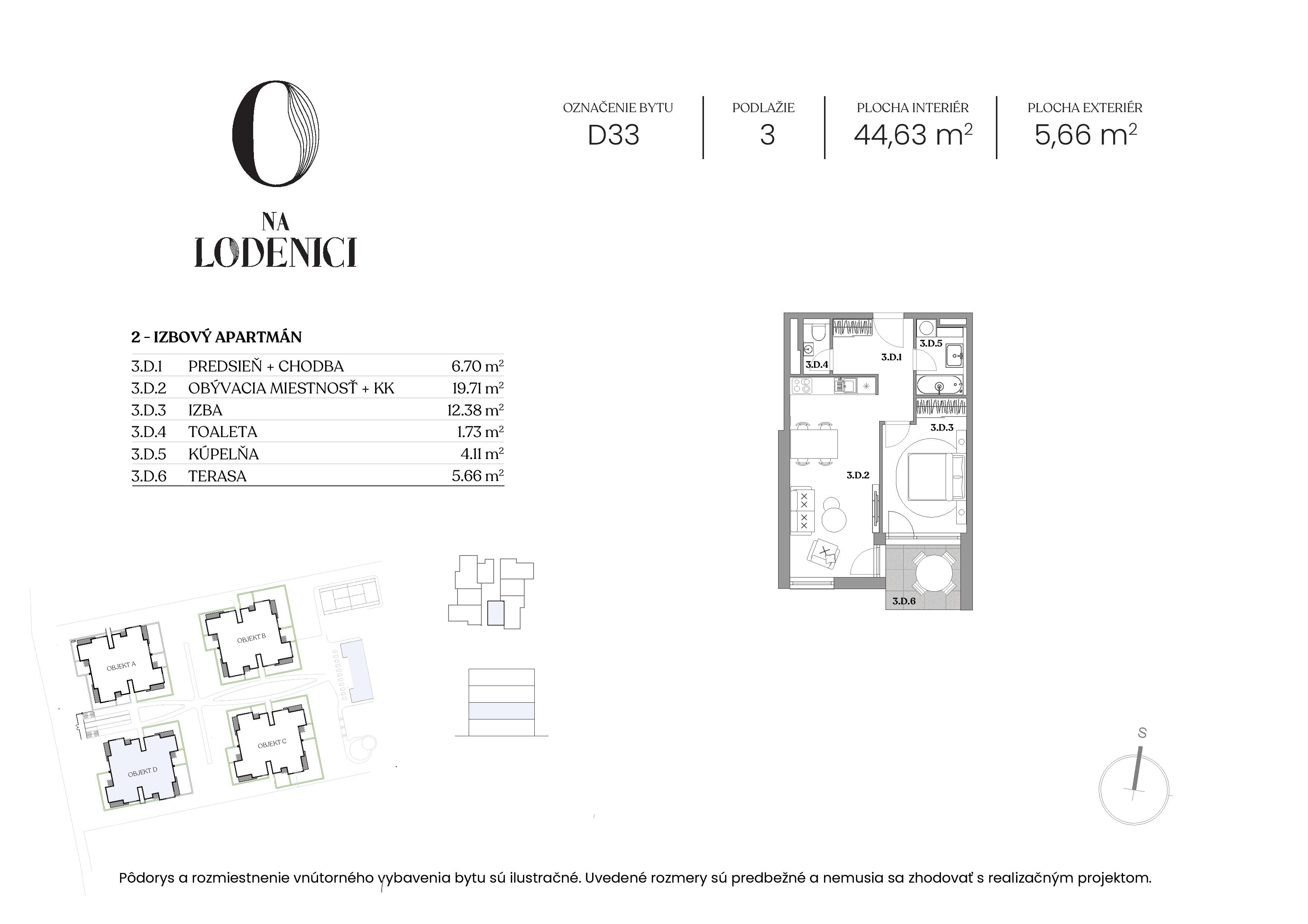 Na Lodenici - D33 - Pôdorys