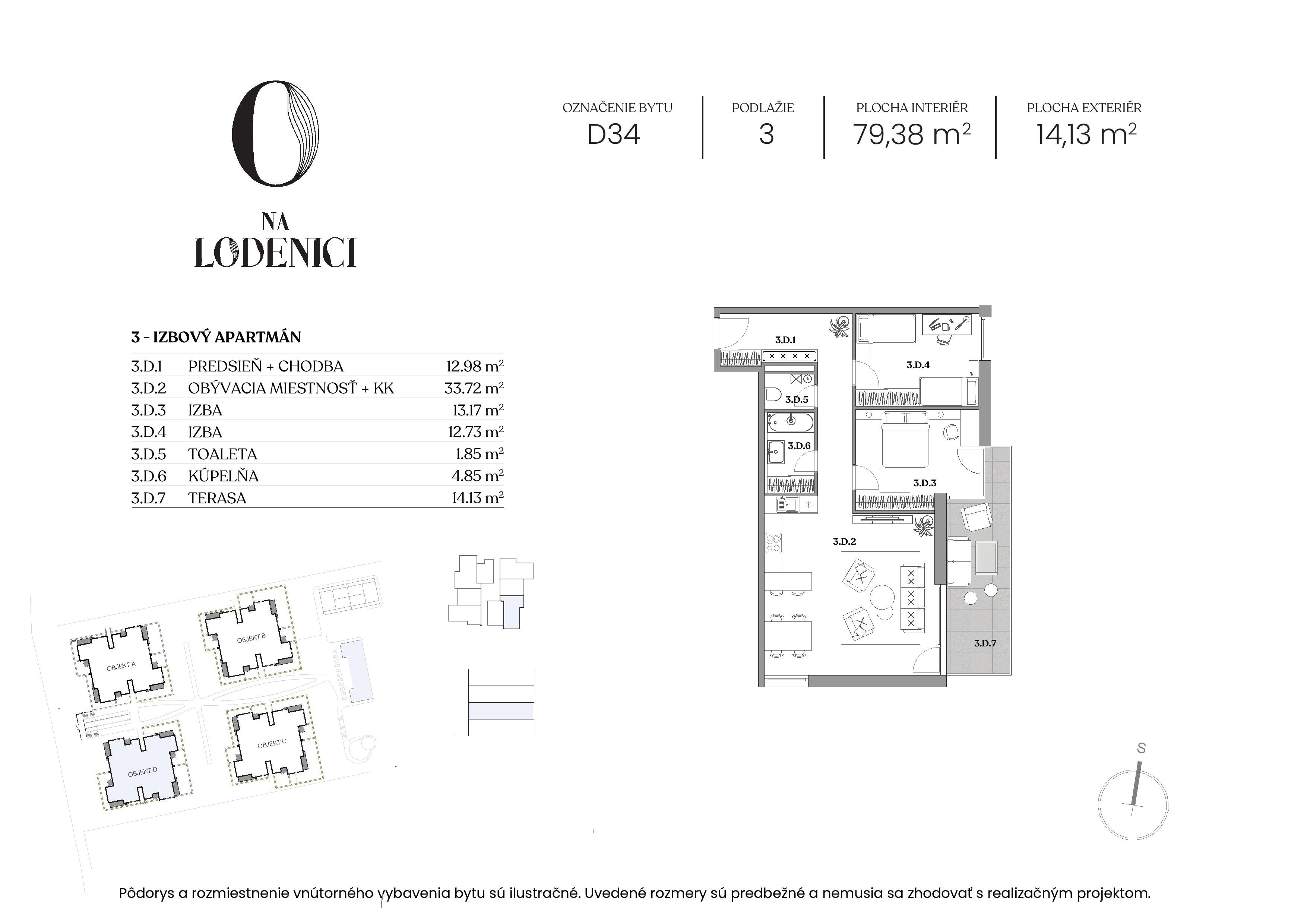 Na Lodenici - D34 - Pôdorys