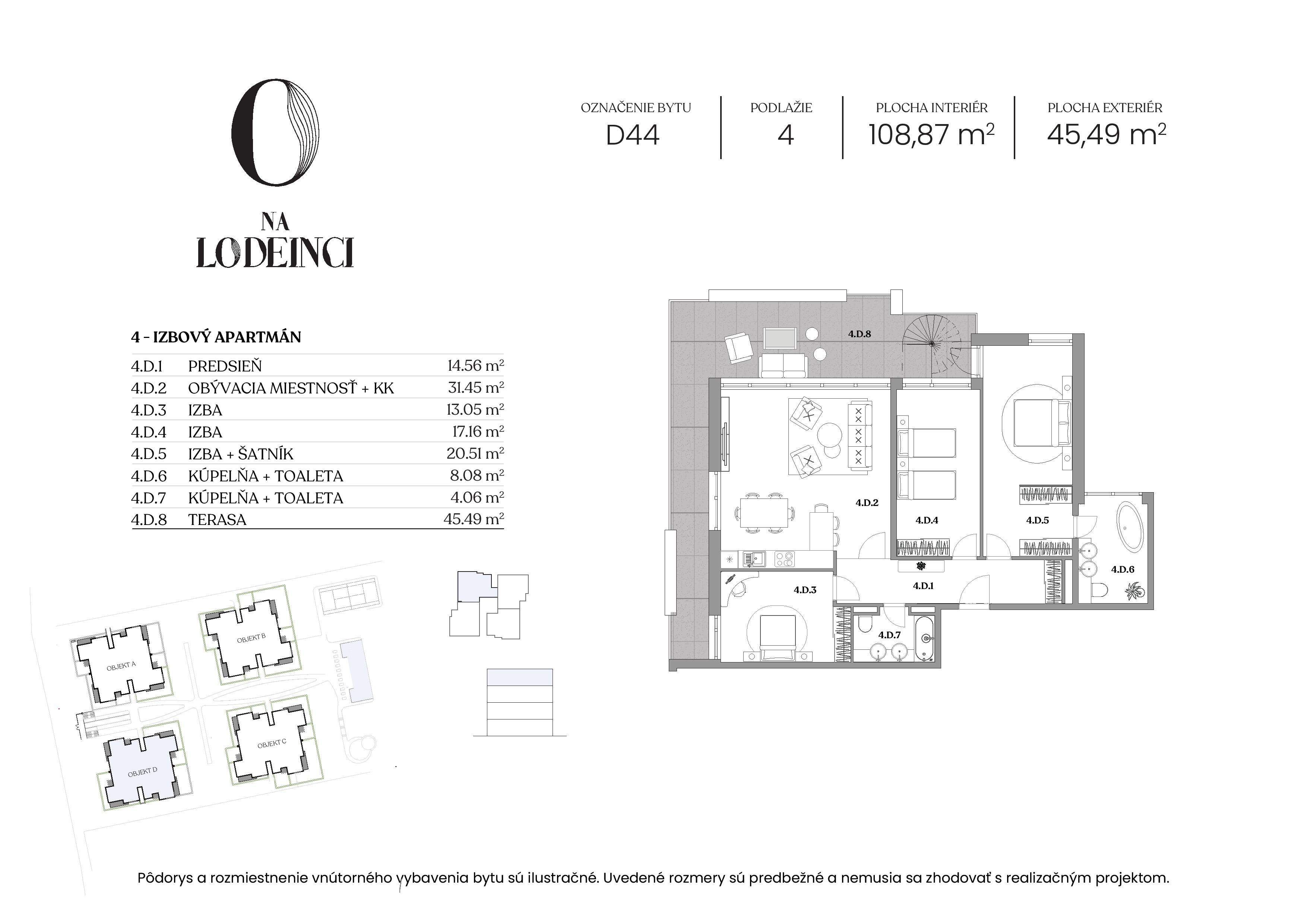 Na Lodenici - D44 - Pôdorys