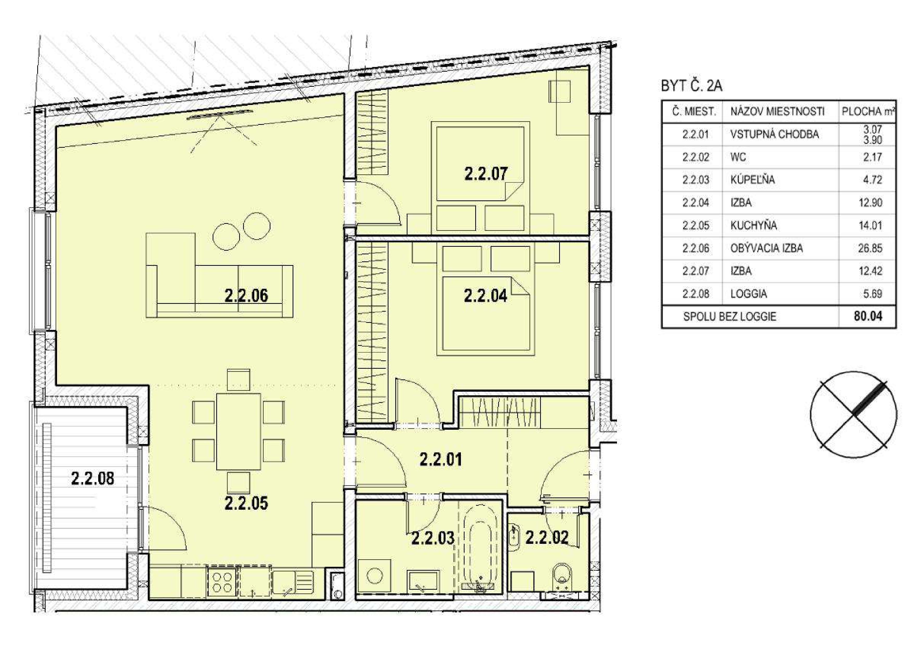Rezidencia Štúrova - 2A - Pôdorys