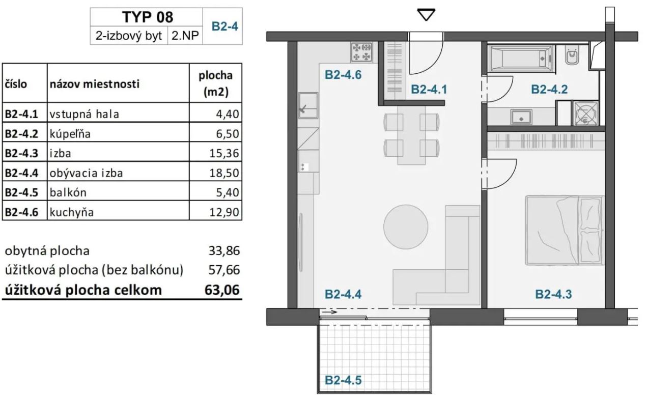 Záhradky - 11.B2-4 - Pôdorys