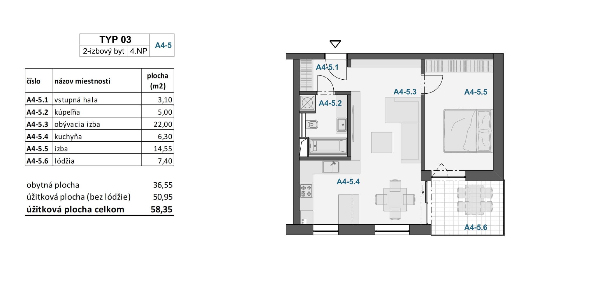 Záhradky - 27.A4-5 - Pôdorys