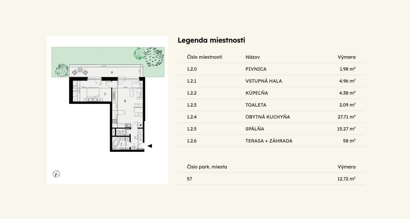 Selanky - B-1.2 - Pôdorys