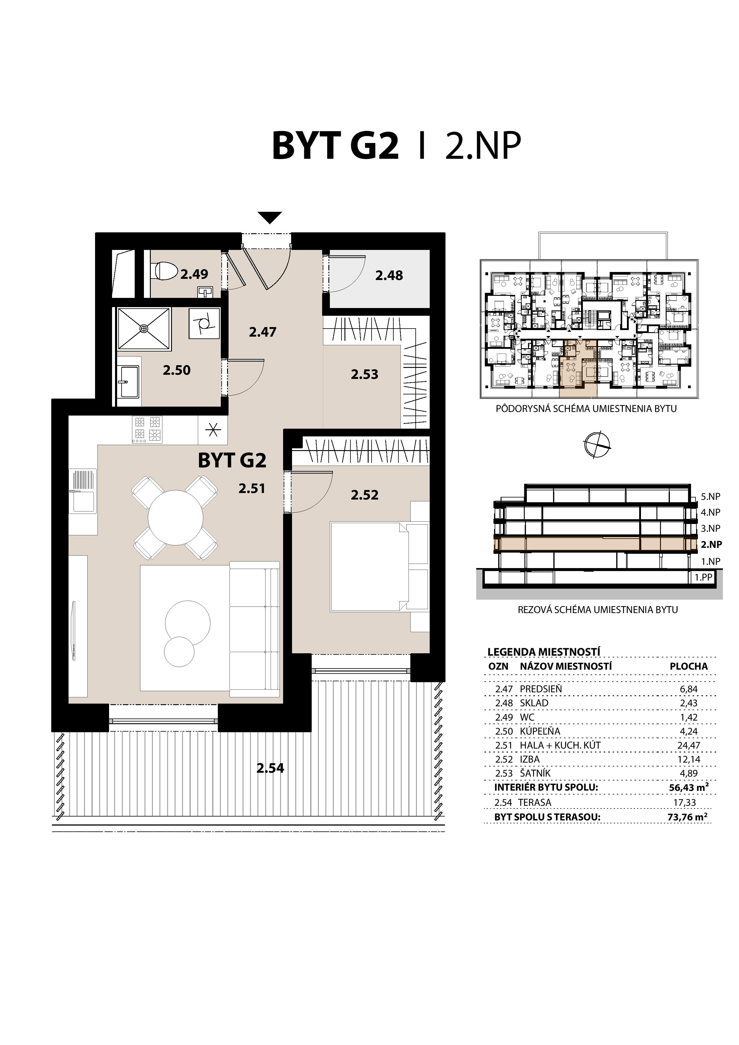 ALFA City Residence - G2 - Pôdorys