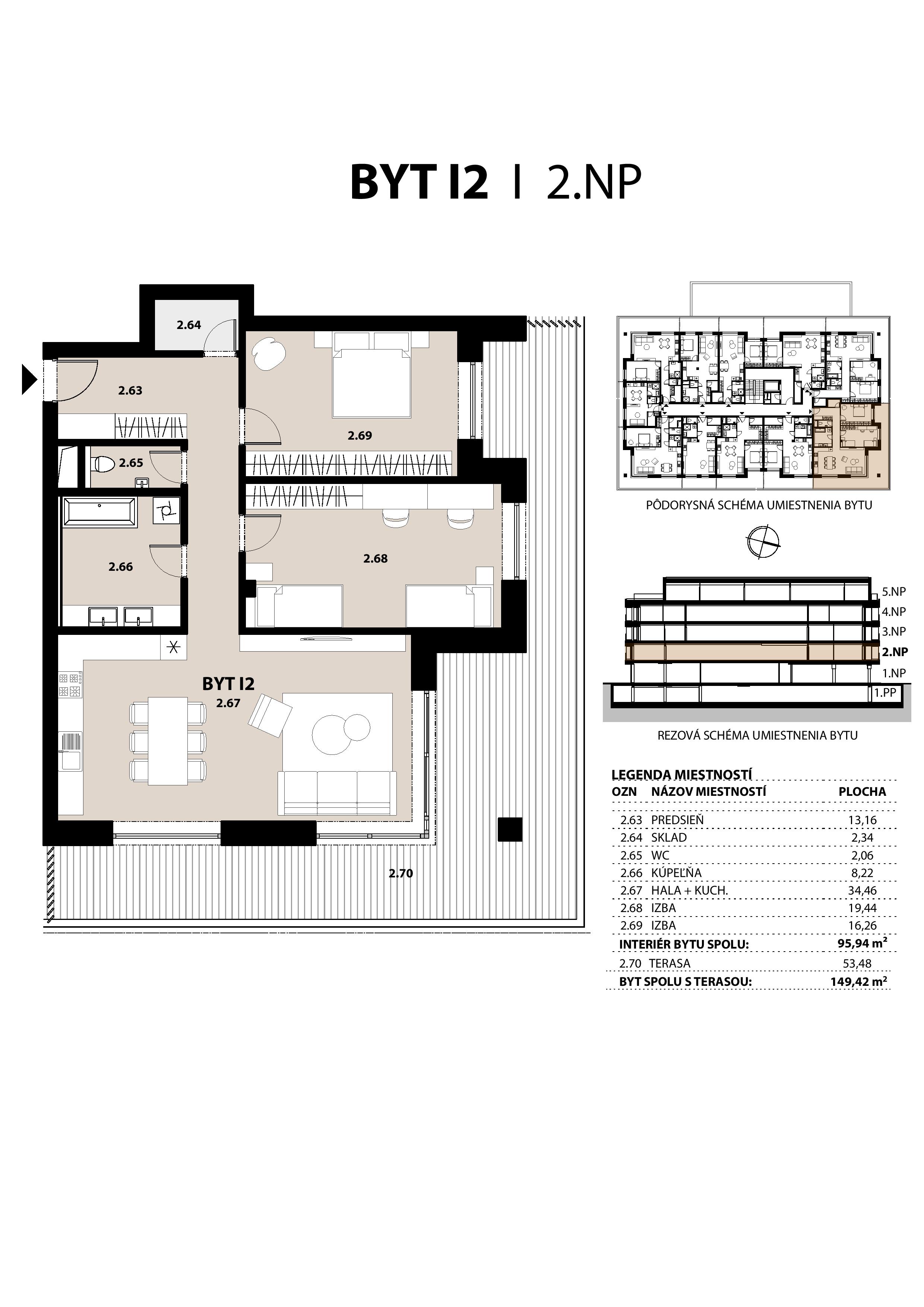 ALFA City Residence - I2 - Pôdorys