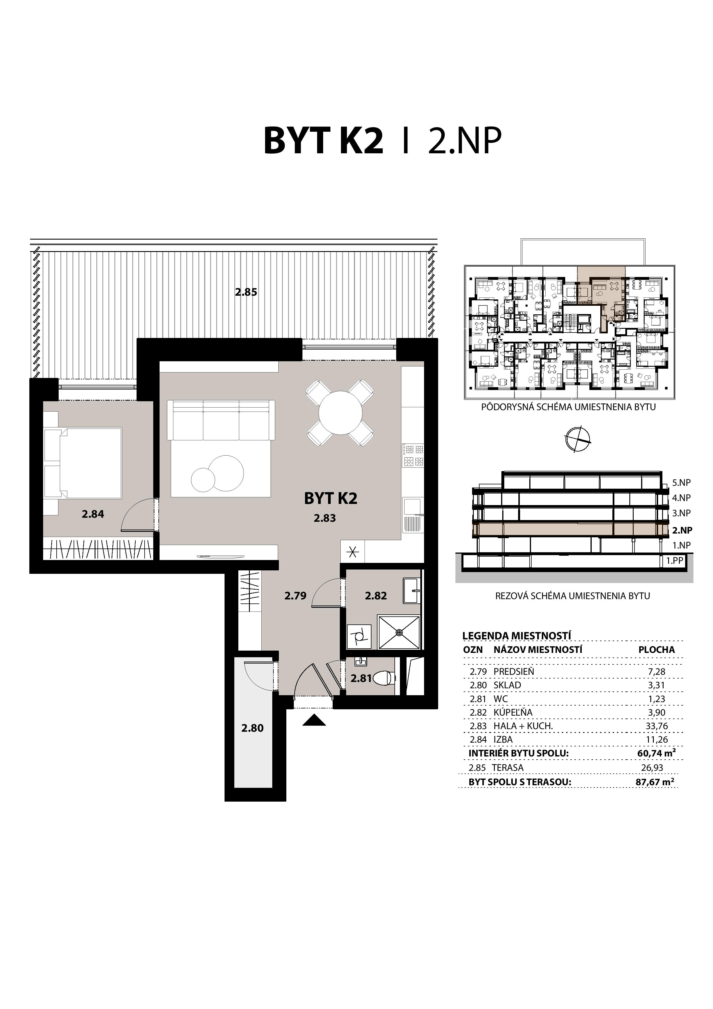 ALFA City Residence - K2 - Pôdorys