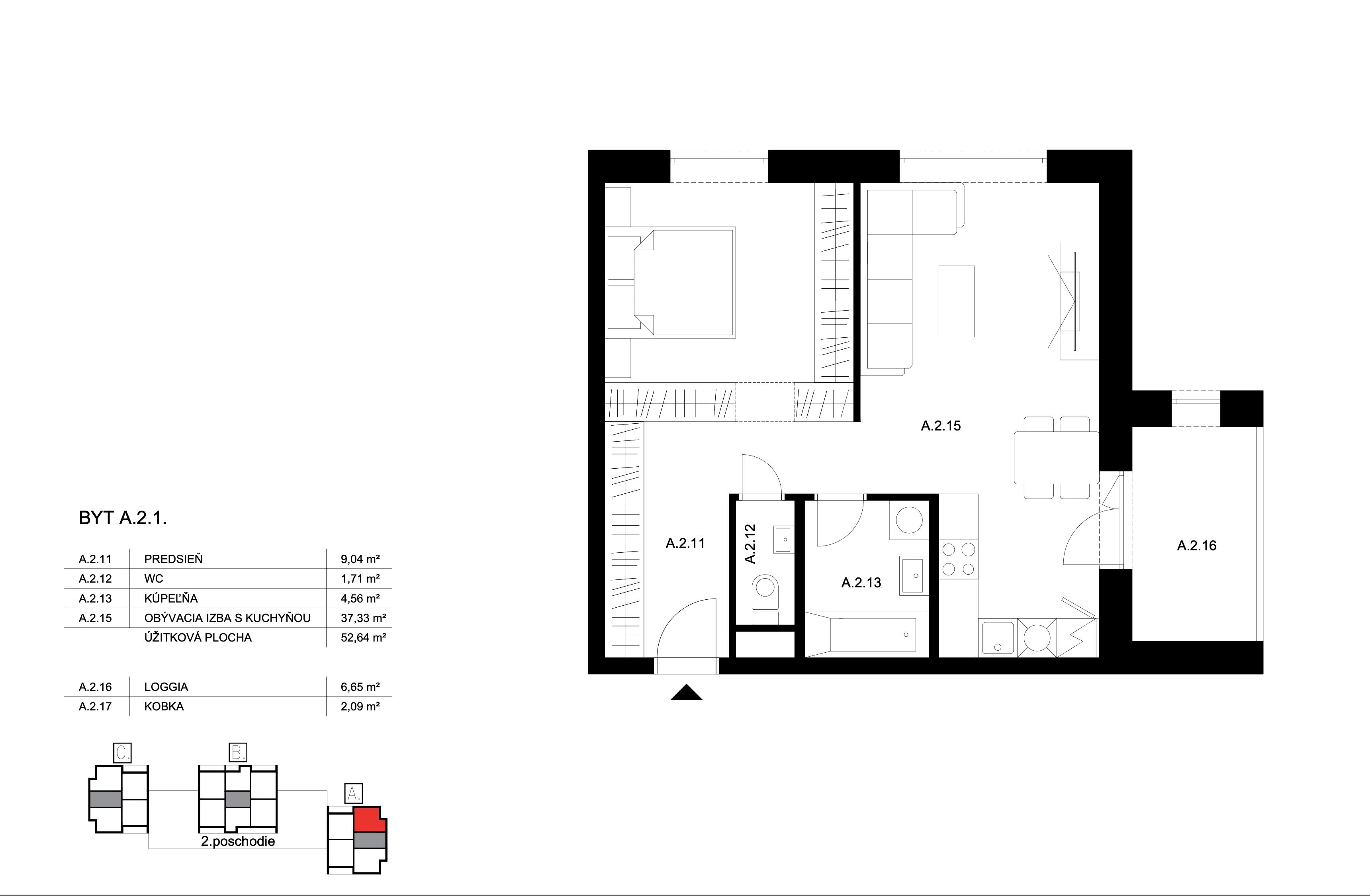 Bell Residence - A.2.1 - Pôdorys