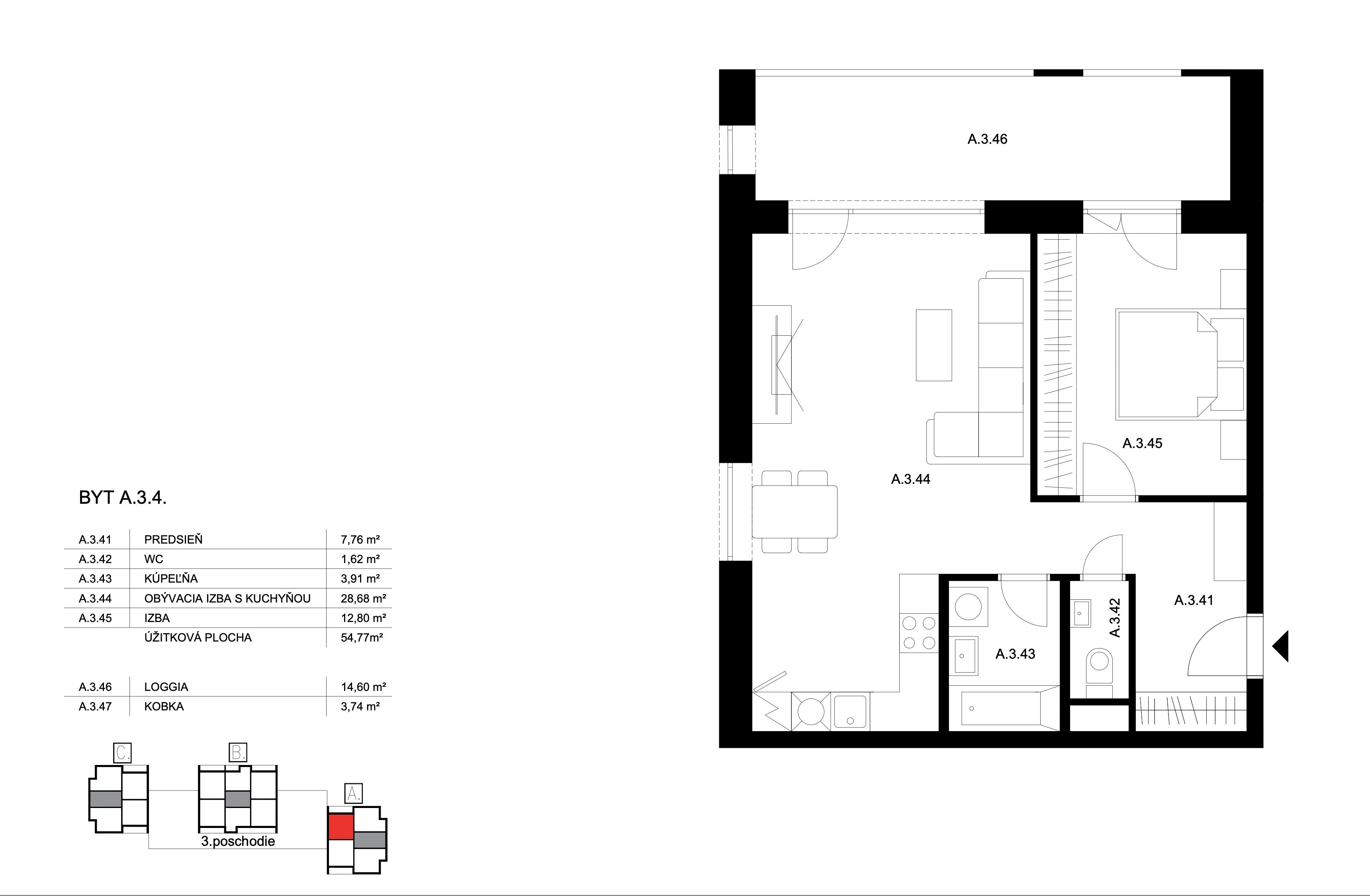Bell Residence - A.3.4 - Pôdorys