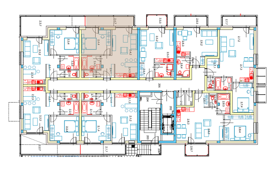 Egidius Residence - 2.4 - Pôdorys